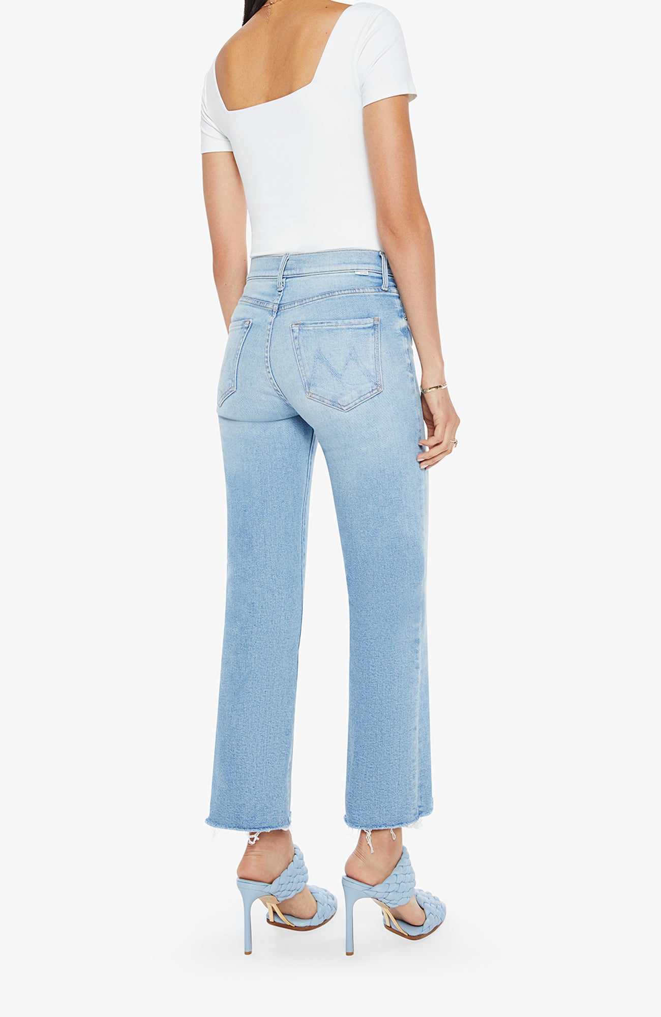 MOTHER Kick It Ankle Fray Denim Jeans - Can You Dig It-Denim-West of Woodward Boutique-Vancouver-Canada