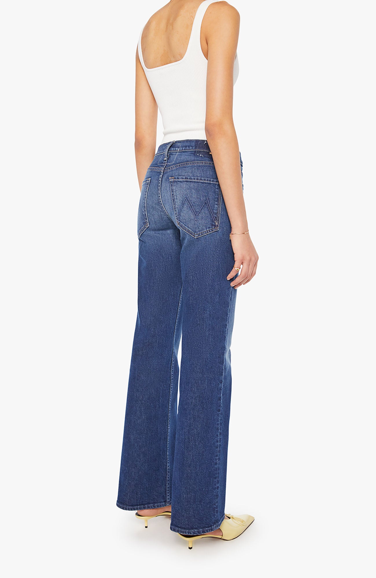 MOTHER Bookie Sneak Denim Jeans Perfectly Imperfect-Denim-West of Woodward Boutique-Vancouver-Canada