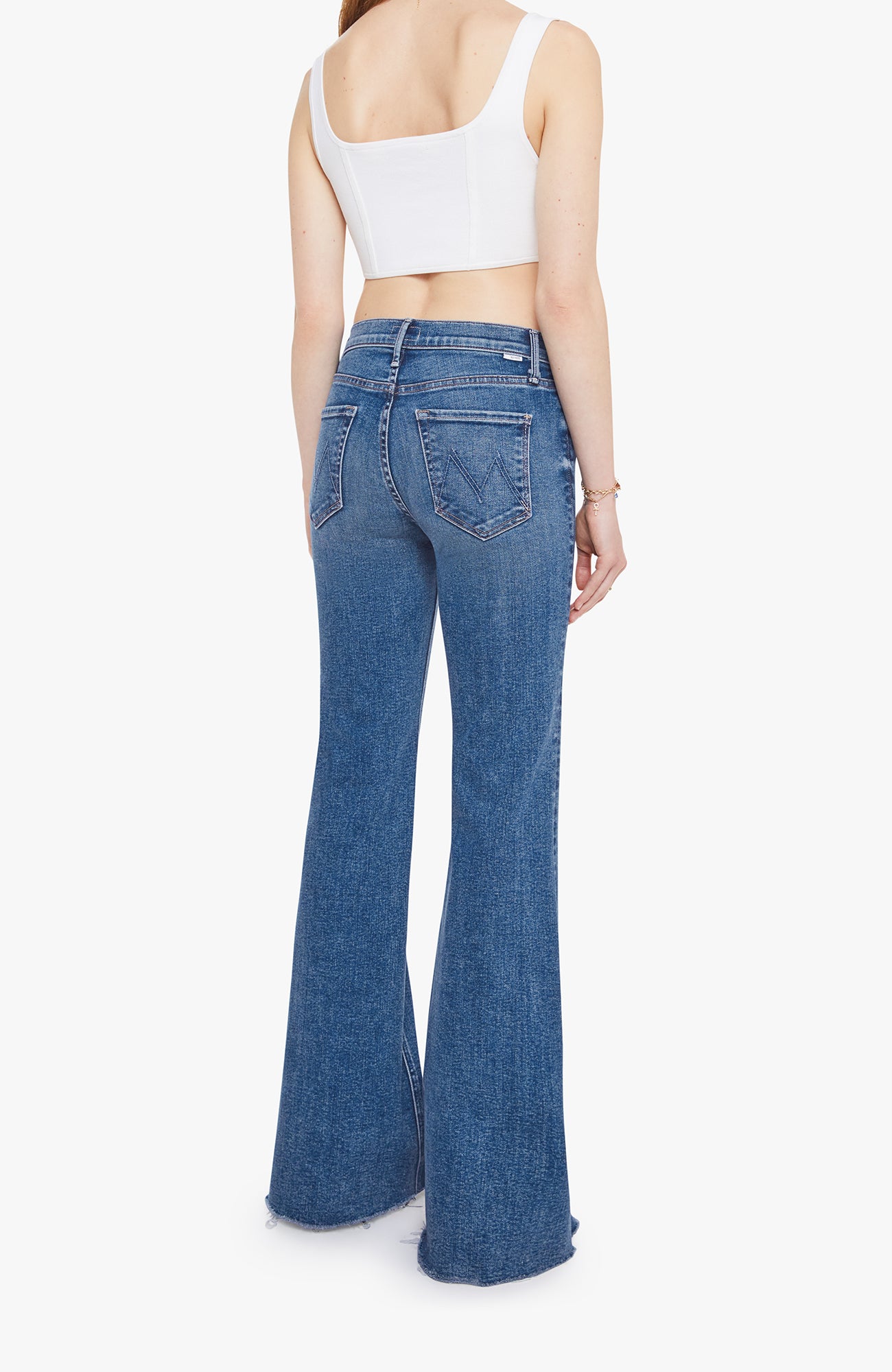 MOTHER Doozy Sneak Fray Denim Jeans Lets Split. Shop Women's Denim