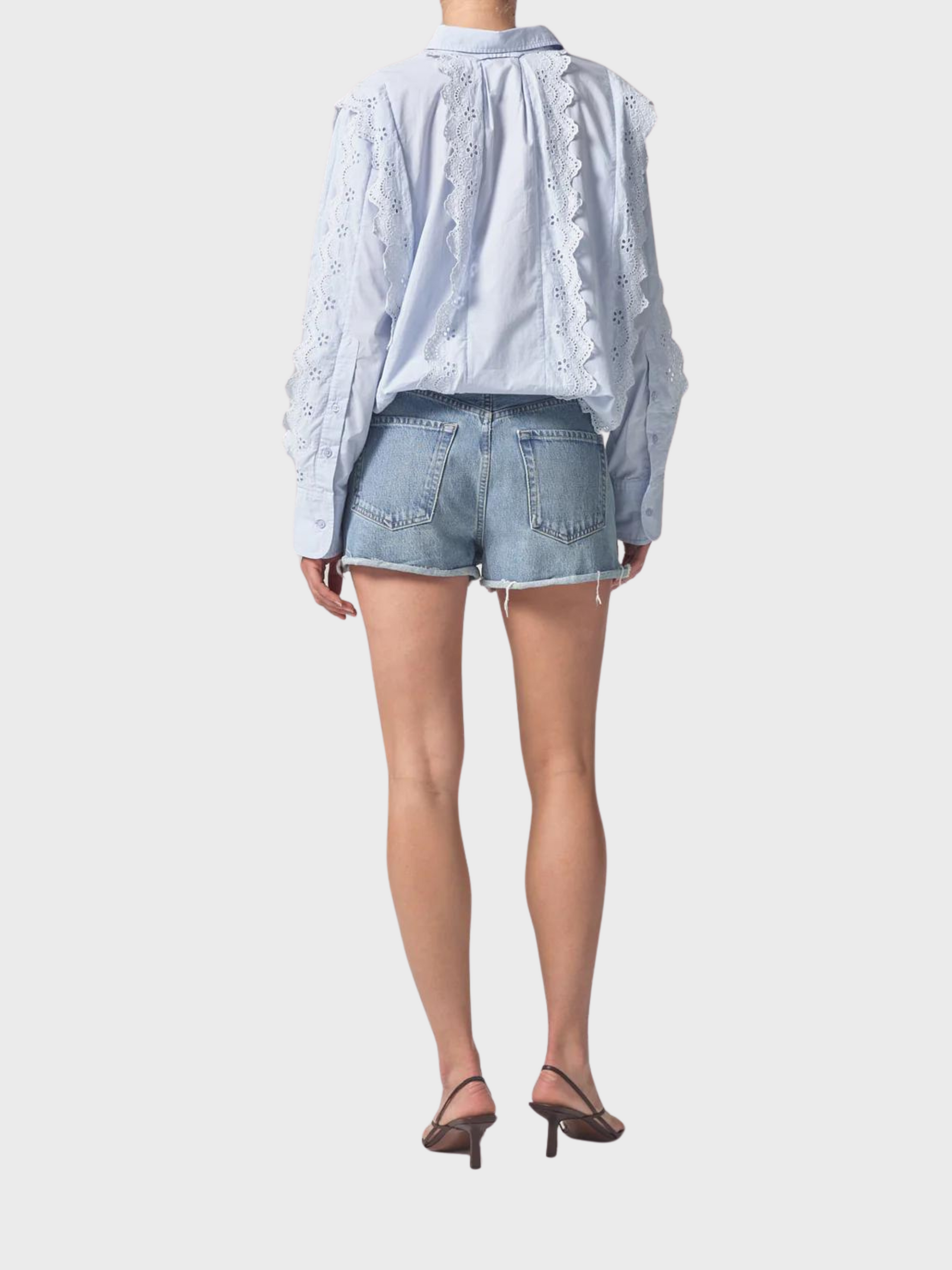 COH Marlow Denim Short Candid-Shorts-West of Woodward Boutique-Vancouver-Canada