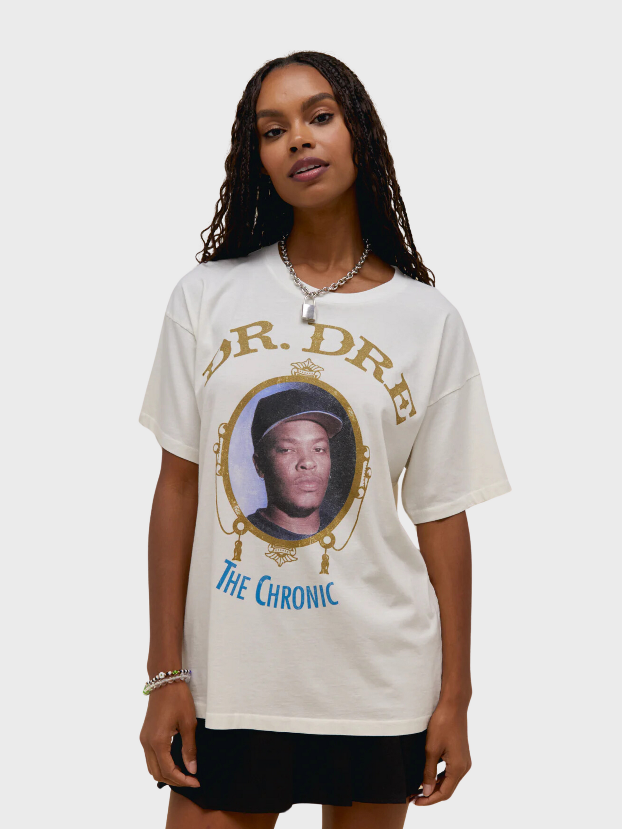 Daydreamer Dr Dre The Chronic Tee Vintage White-T-Shirts-XS-West of Woodward Boutique-Vancouver-Canada