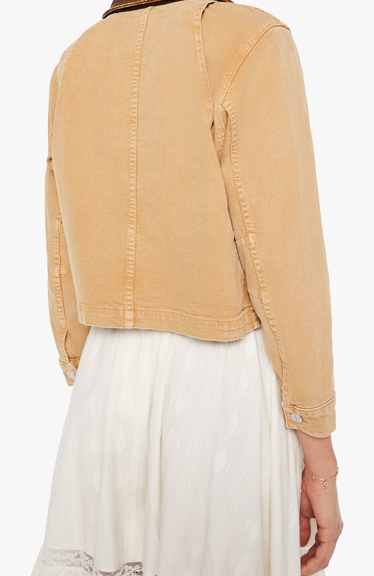 MOTHER Workwear Shorty Jacket Devil Doesn't Care Whole Heart-Jackets-West of Woodward Boutique-Vancouver-Canada