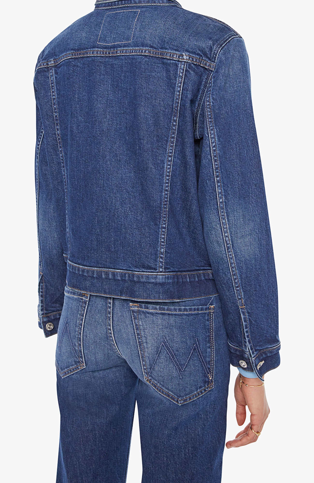 MOTHER Bruiser Denim Jacket Perfectly Imperfect-Jackets-West of Woodward Boutique-Vancouver-Canada