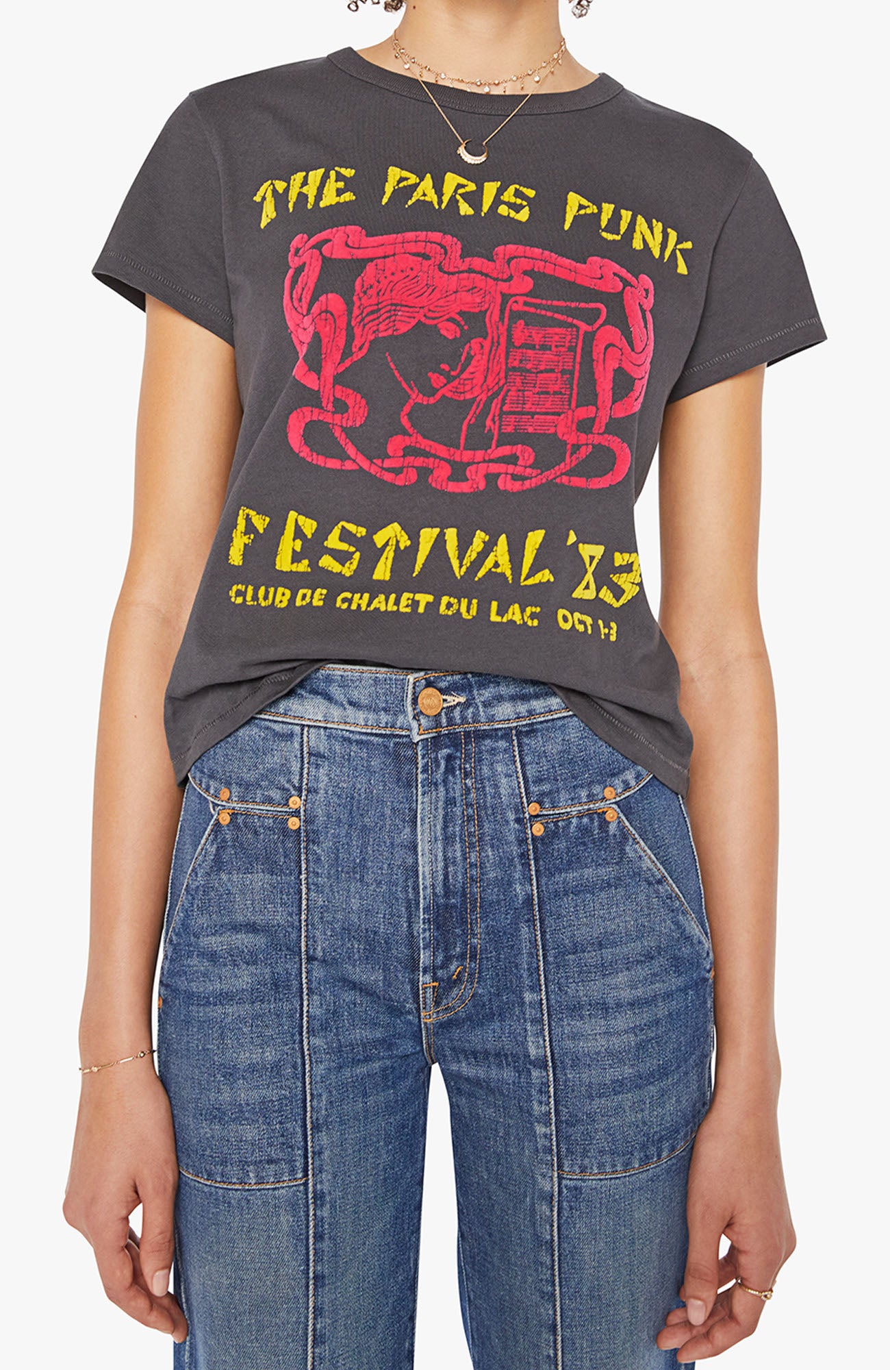 MOTHER Lil Goodie Goodie Tee Paris Punk-T-Shirts-West of Woodward Boutique-Vancouver-Canada