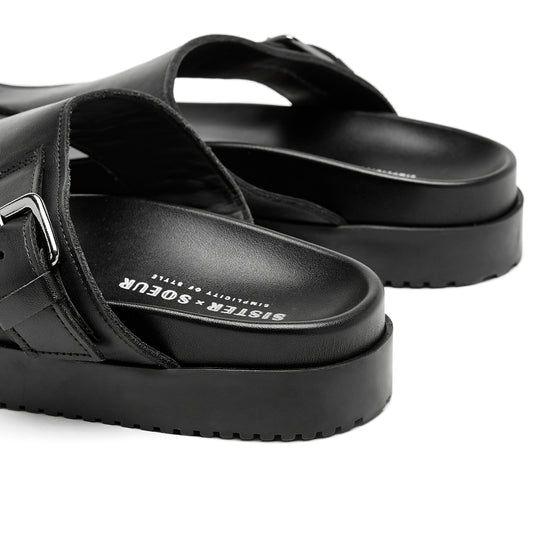 Sister Soeur Alma Sandal Black-Sneakers-West of Woodward Boutique-Vancouver-Canada