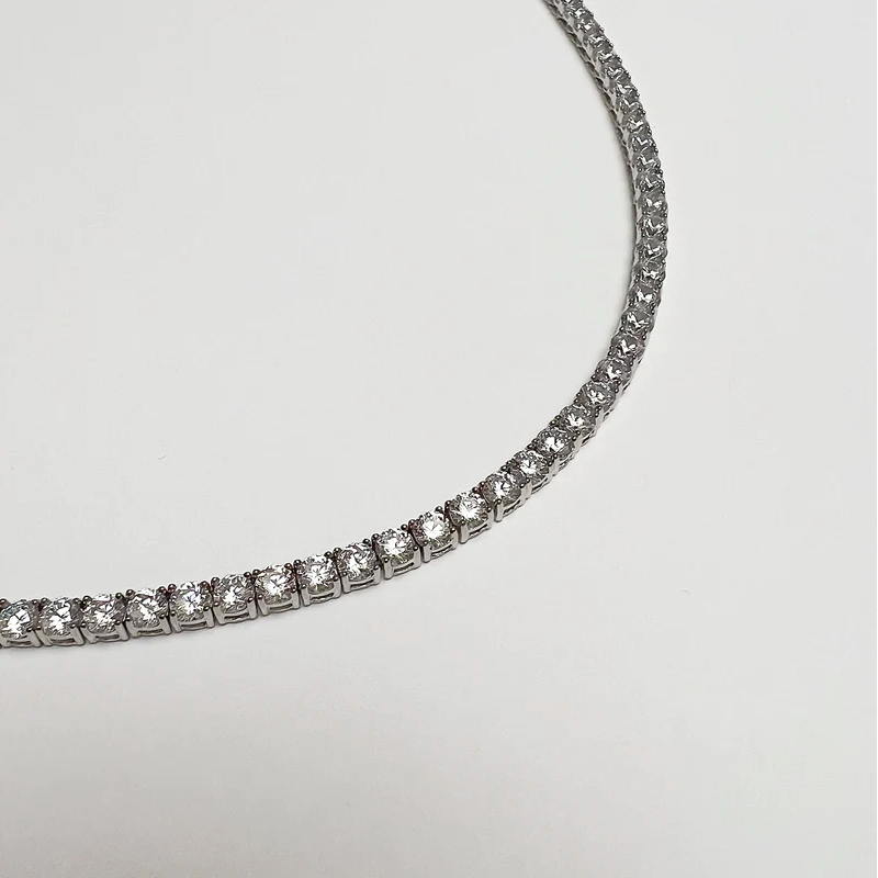 Enti Ana Tennis Necklace 18&quot;-Accessories-West of Woodward Boutique-Vancouver-Canada