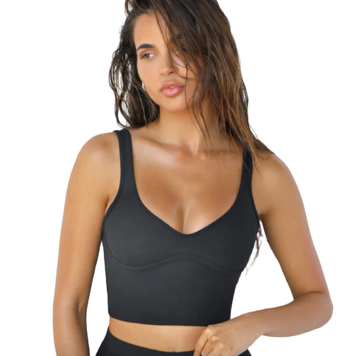 Joah Brown Contour Crop Tank Sueded Onyx. Shop Women's T-Shirts at West of  Woodward Online or Visit Our Boutique in Yaletown, Vancouver, Canada.