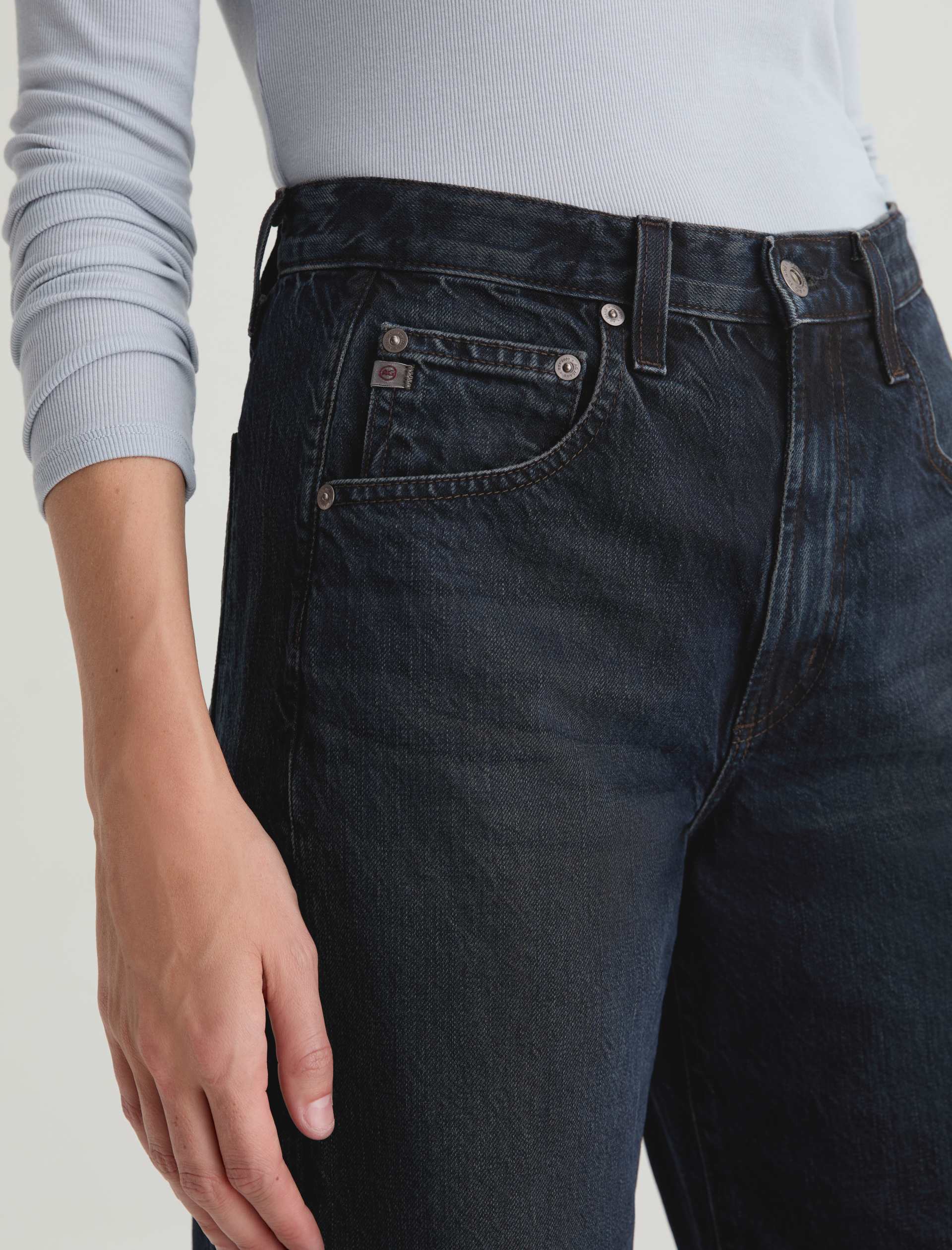 AG Hattie Barrel Denim Jeans 2 Years Prose-Denim-West of Woodward Boutique-Vancouver-Canada
