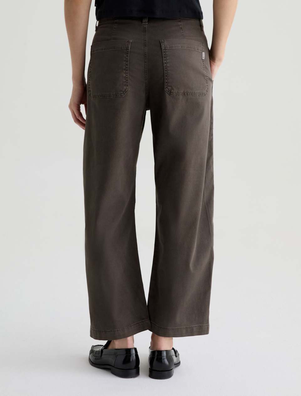 AG Fiona Trouser Sulfur Misty Grey-Pants-West of Woodward Boutique-Vancouver-Canada