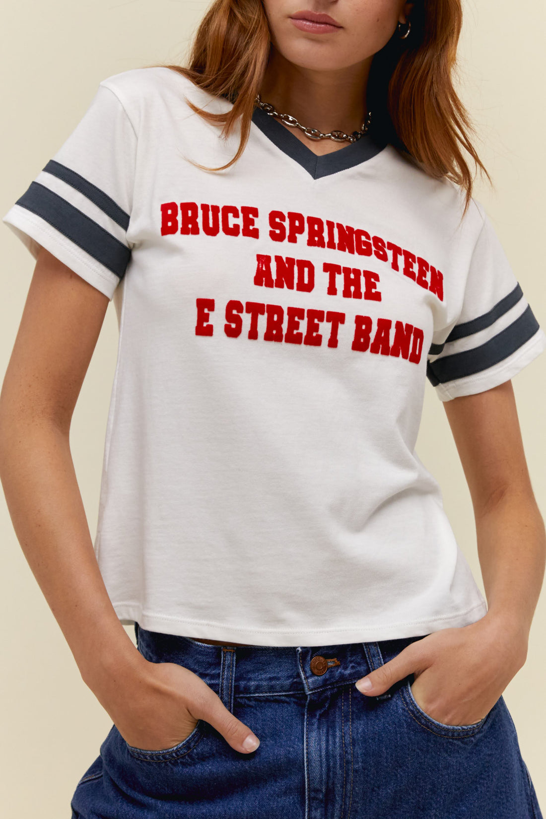 Daydreamer Bruce Springsteen E Street Band Tee Vintage White