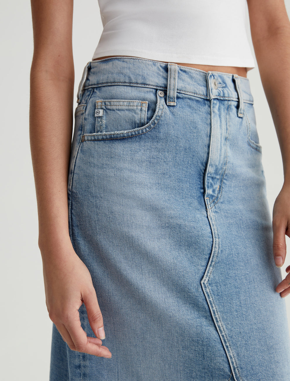 Blue jean skirt boutique outlet