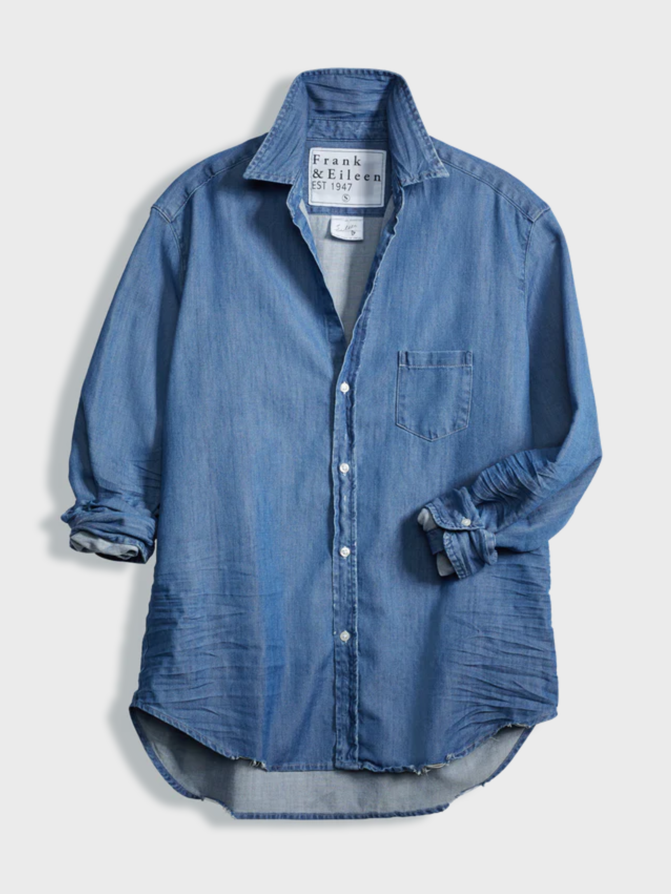 L'Appartement【FRANK&amp;EILEEN】Stoned Wash Frank & Eileen Eileen Button Up Vintage Stonewashed Indigo. Shop