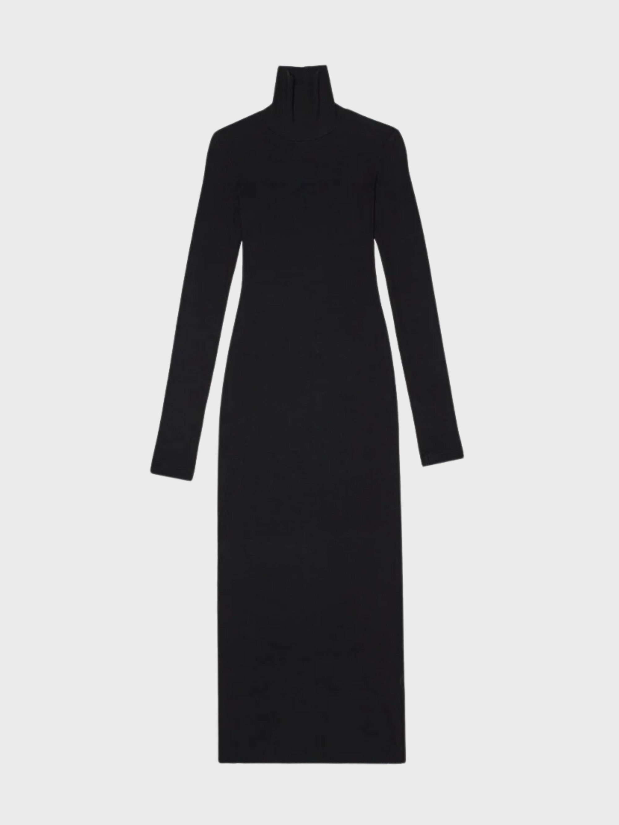 Cotton Citizen Verona Turtleneck Maxi Dress Jet Black-Dresses-West of Woodward Boutique-Vancouver-Canada