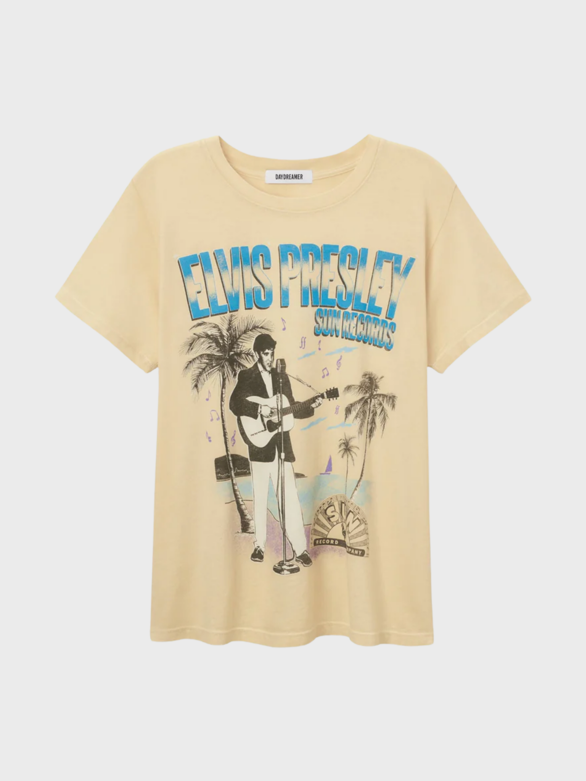 Daydreamer Sun Records X Elvis Beach Scene Butter-T-Shirts-West of Woodward Boutique-Vancouver-Canada