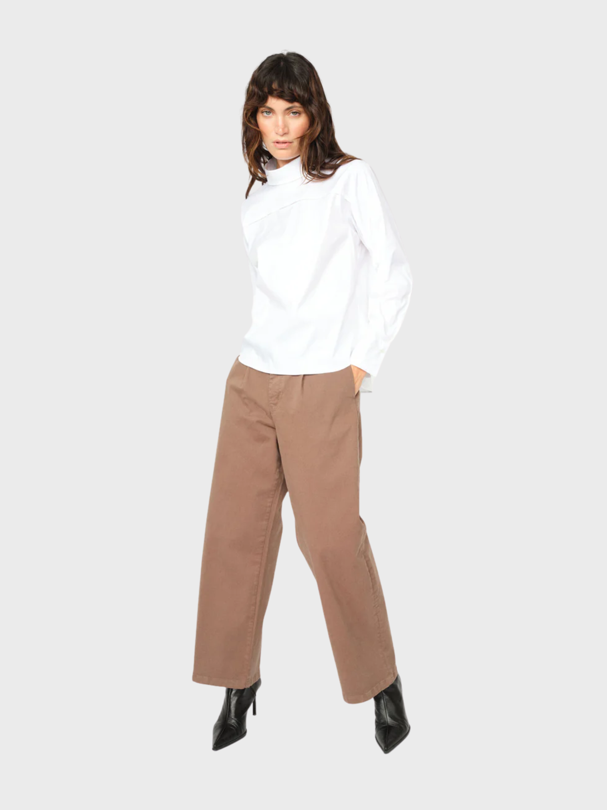 Mos Mosh Willow Chino Pant Falcon-Pants-West of Woodward Boutique-Vancouver-Canada