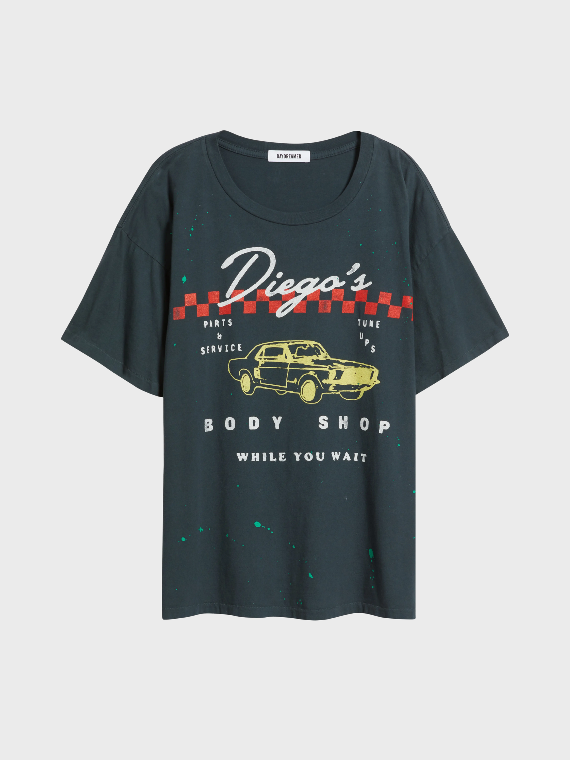 Daydreamer Diego's Body Shop Merch Tee Vintage Black-T-Shirts-West of Woodward Boutique-Vancouver-Canada
