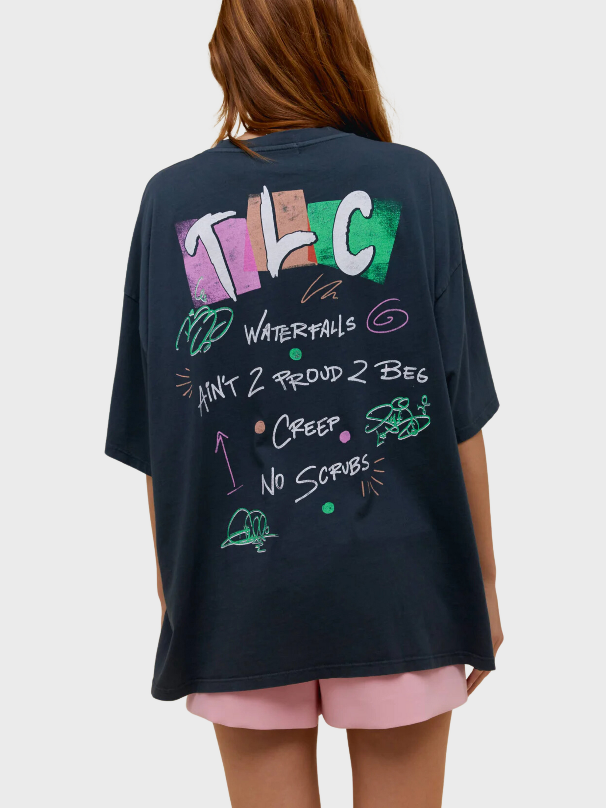 Daydreamer TLC Singles Tee One Size Vintage Black-T-Shirts-West of Woodward Boutique-Vancouver-Canada