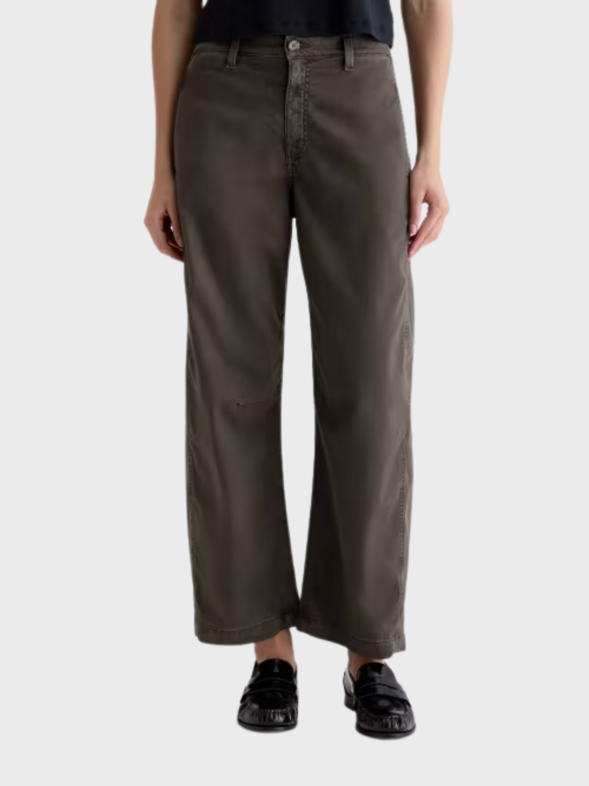 AG Fiona Trouser Sulfur Misty Grey-Pants-West of Woodward Boutique-Vancouver-Canada