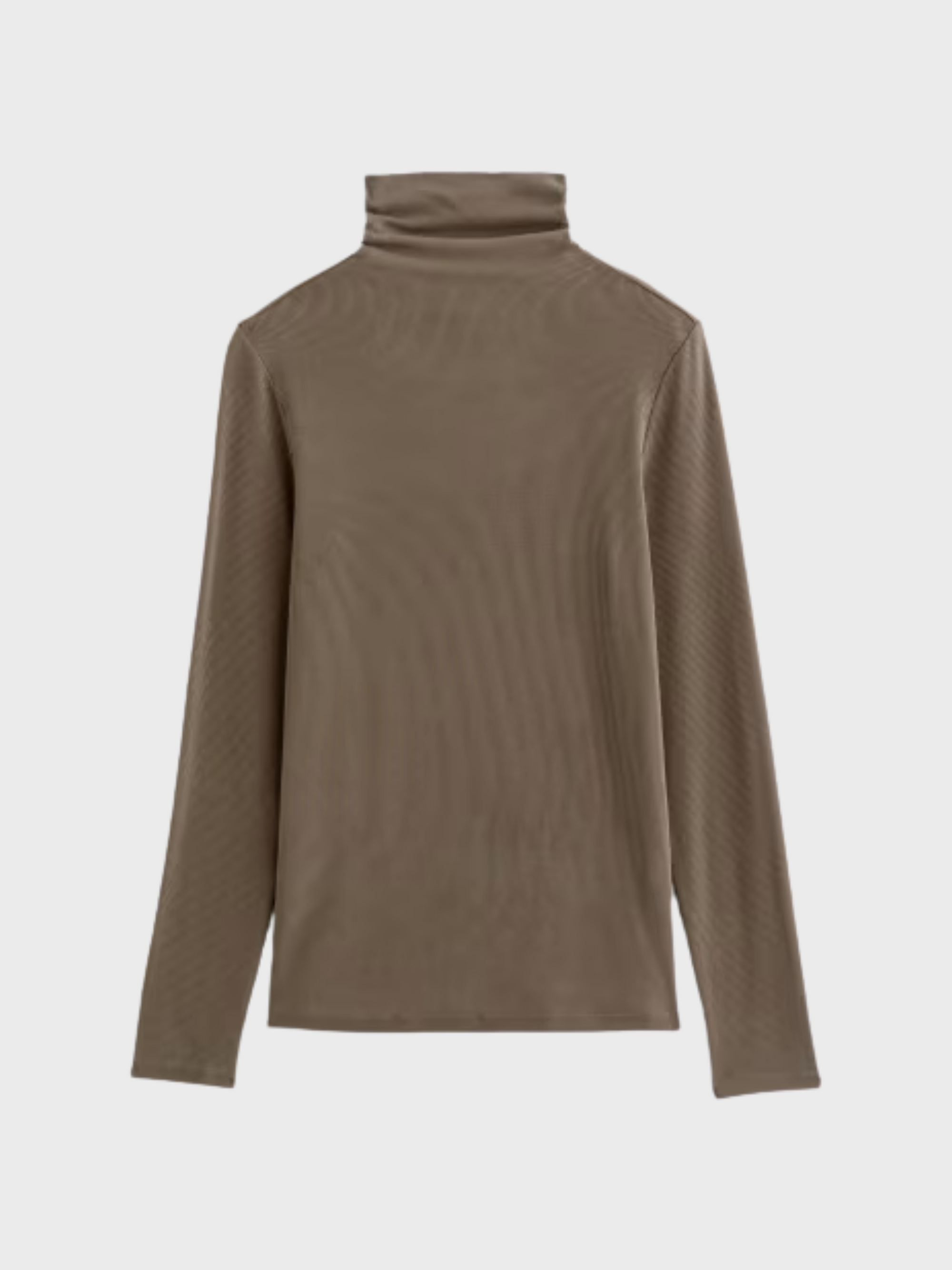 AG Chels Turtleneck Top Taupe Grey-T-Shirts-West of Woodward Boutique-Vancouver-Canada