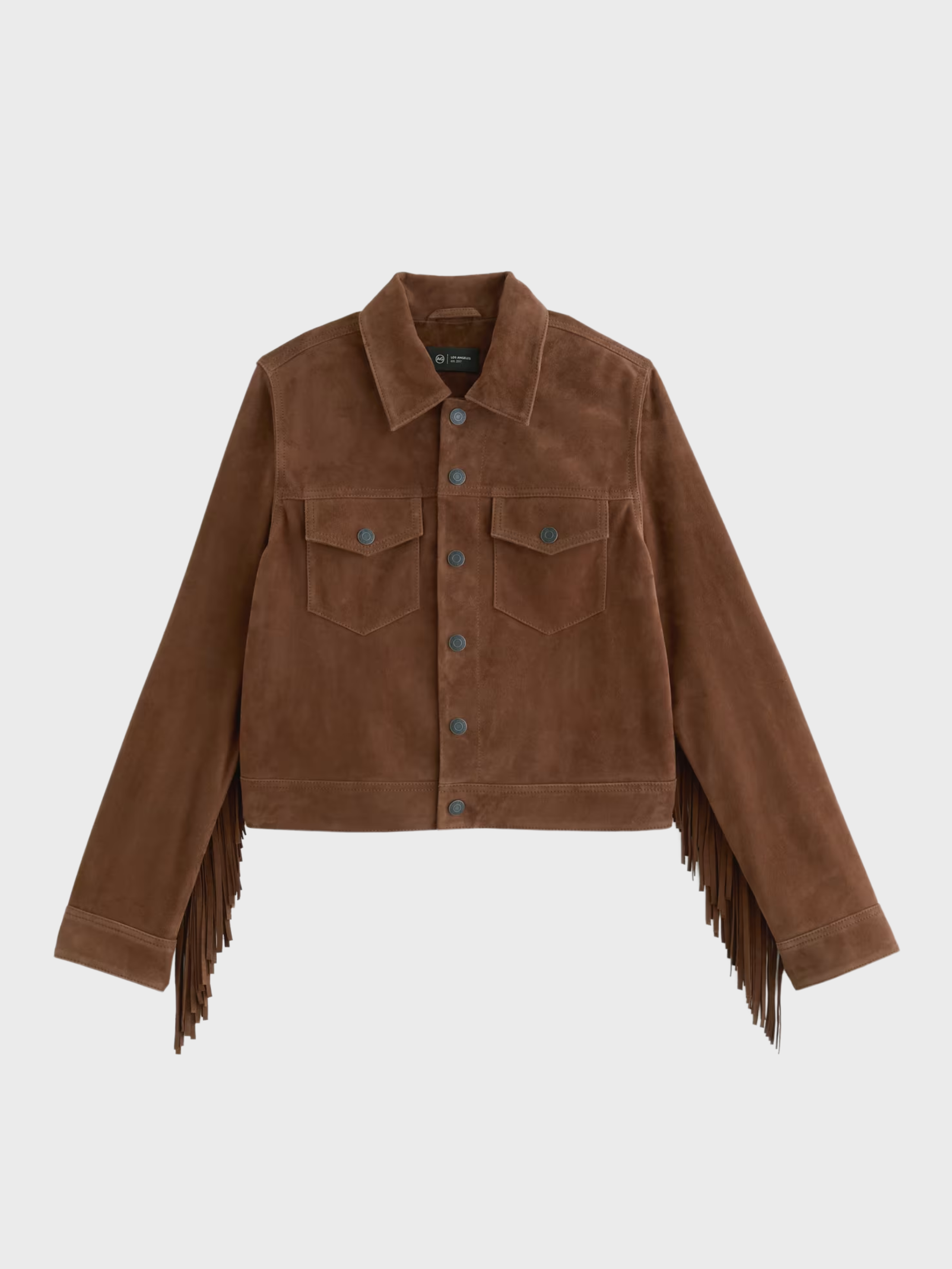 AG Molly Suede Jacket Toffee-Jackets-West of Woodward Boutique-Vancouver-Canada