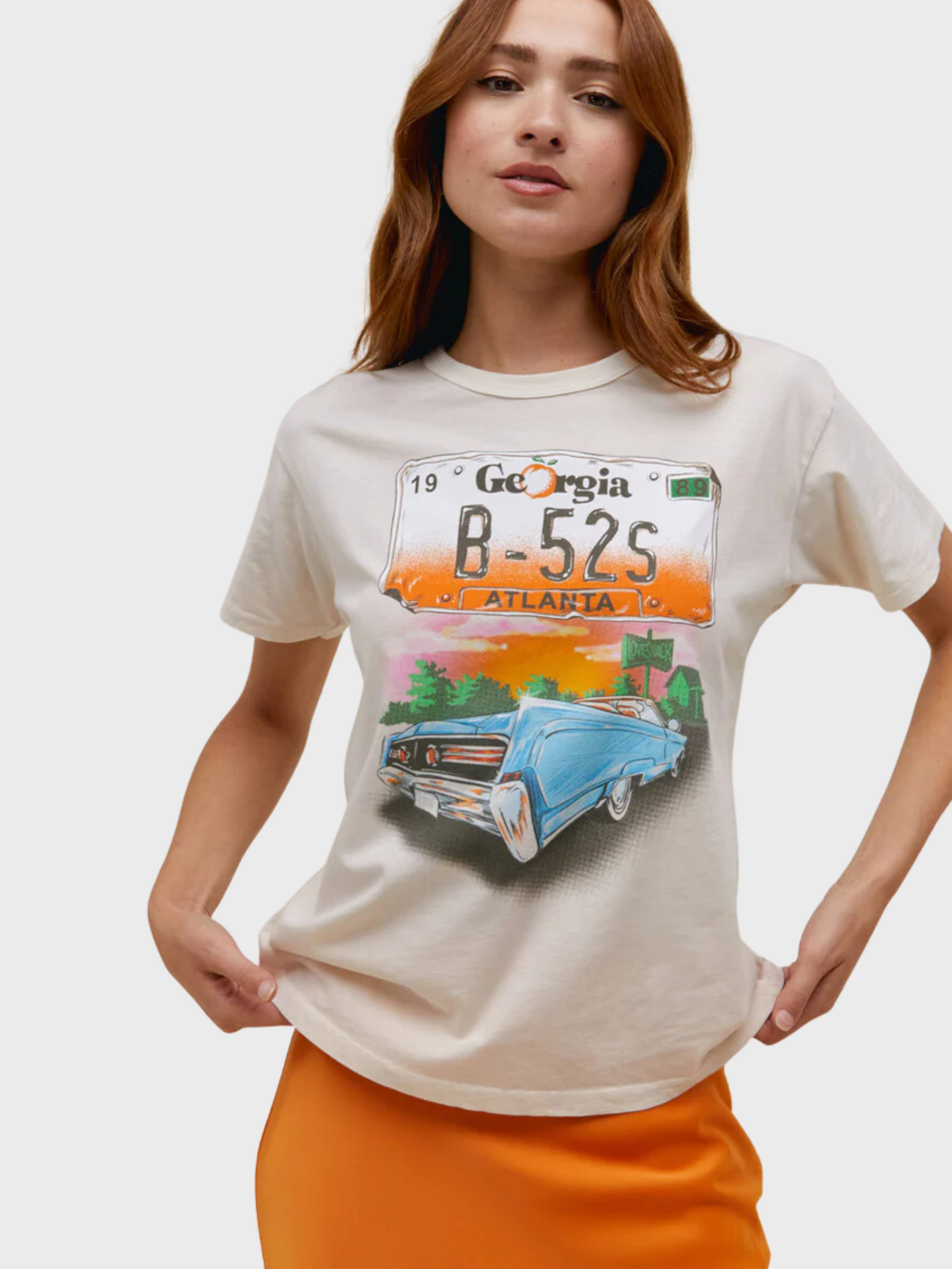 Daydreamer B-52s Love Shack Car Ringer Tee Dirty White-T-Shirts-XS-West of Woodward Boutique-Vancouver-Canada