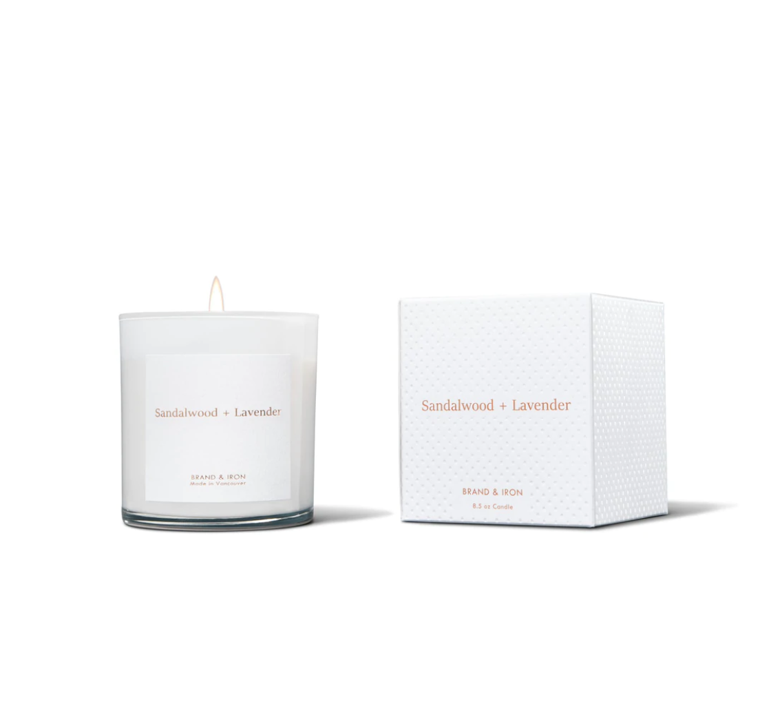 Brand &amp; Iron Candle Home Series- Sandalwood + Lavender-Accessories-West of Woodward Boutique-Vancouver-Canada