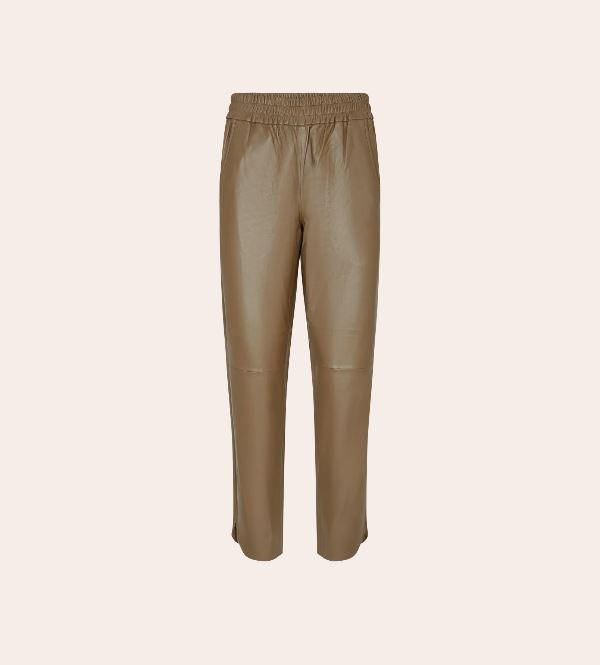 Mos Mosh Zabel Leather Sweatpant- Twill-Pants-West of Woodward Boutique-Vancouver-Canada