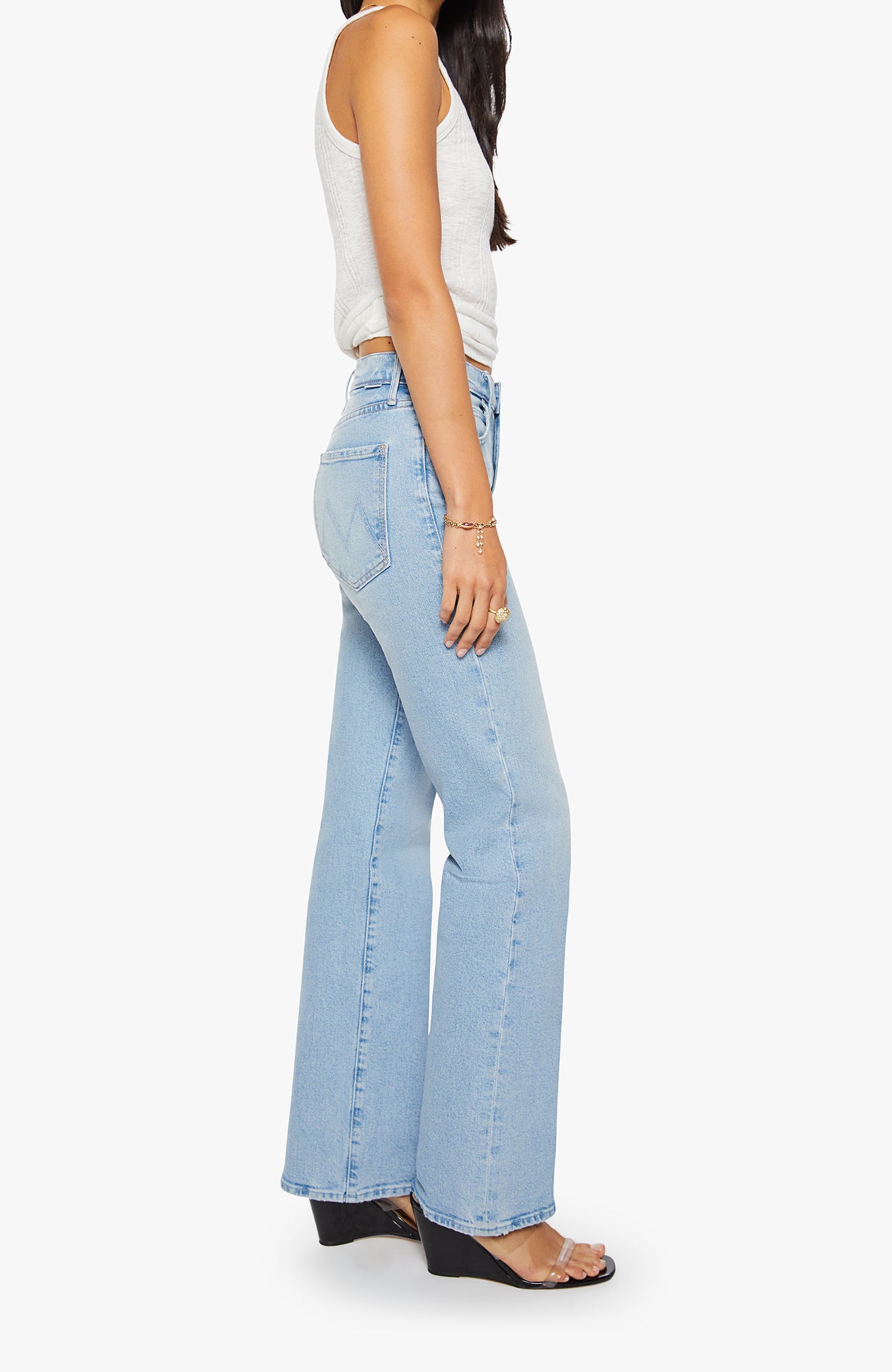 MOTHER Kick It Denim Jeans Fringe Benefits-Denim-West of Woodward Boutique-Vancouver-Canada