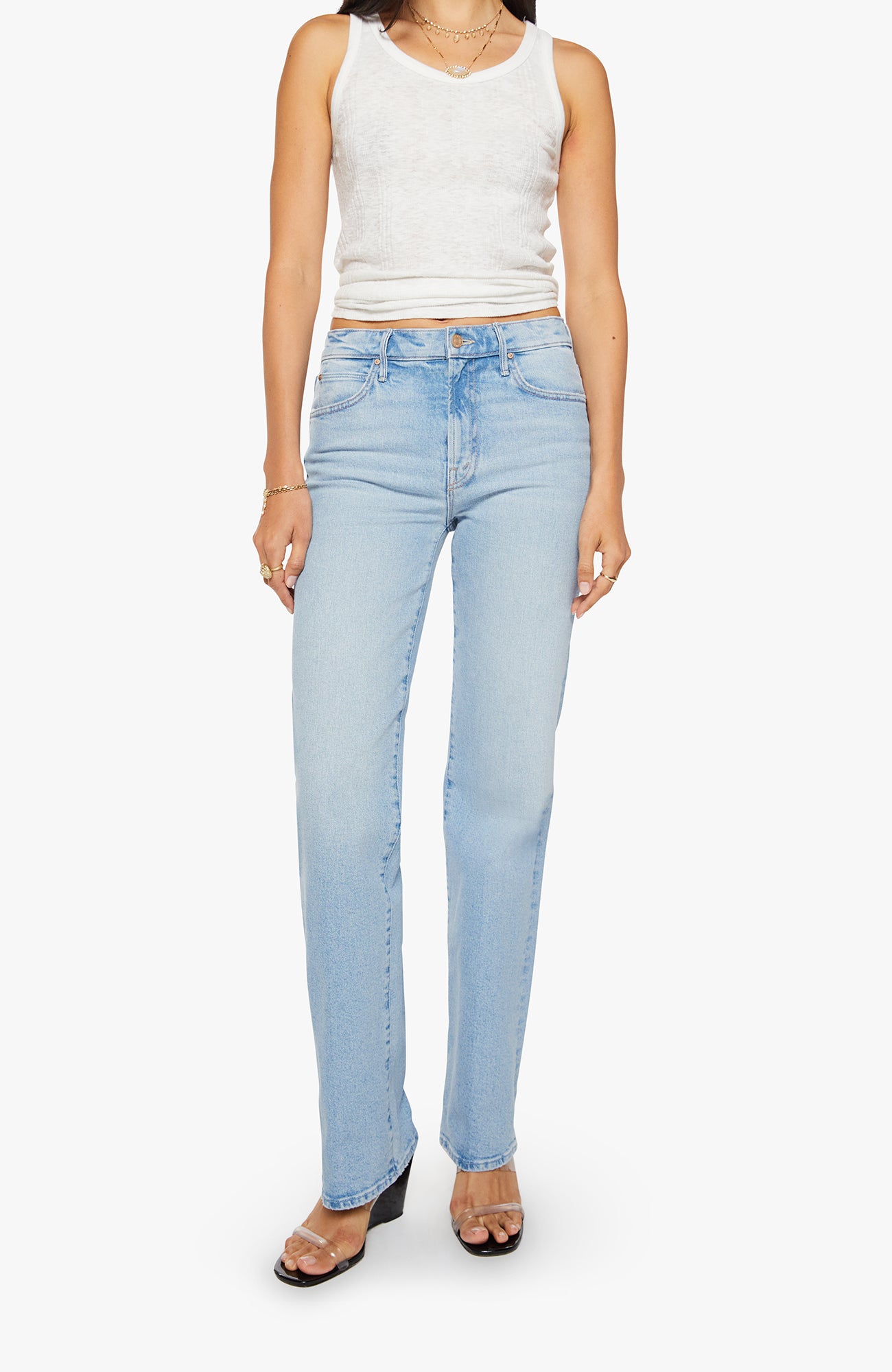 MOTHER Kick It Denim Jeans Fringe Benefits-Denim-West of Woodward Boutique-Vancouver-Canada