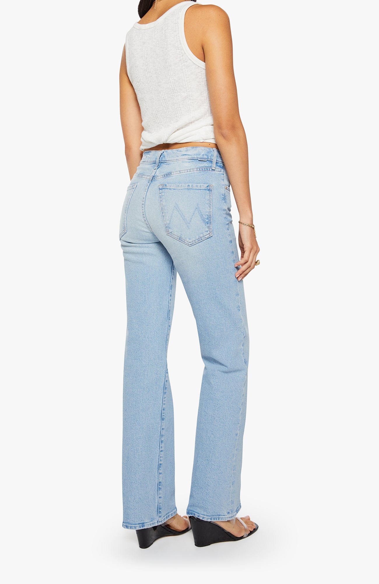 MOTHER Kick It Denim Jeans Fringe Benefits-Denim-West of Woodward Boutique-Vancouver-Canada