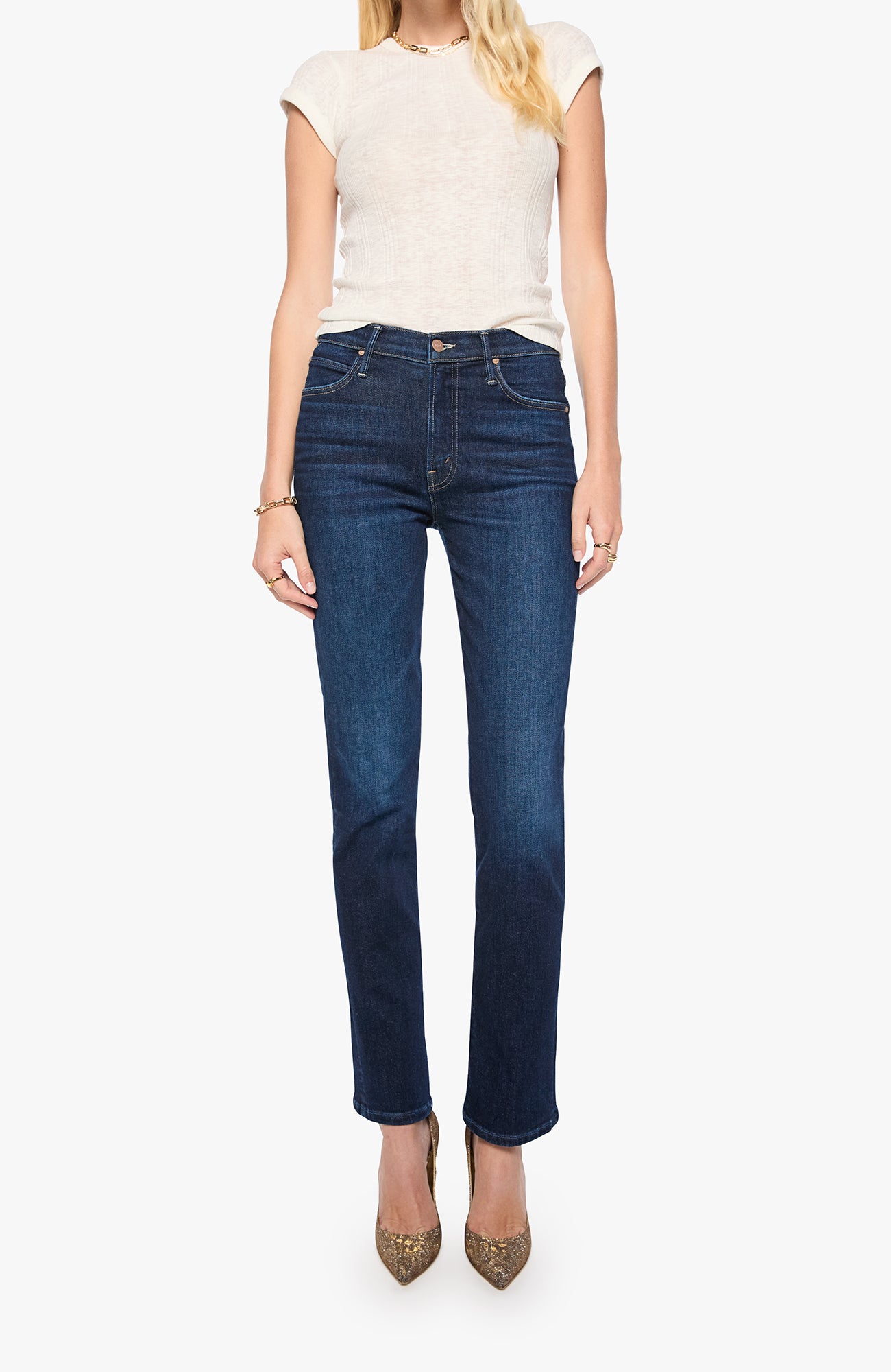 MOTHER Rascal Skimp Denim Jeans Hard Stop Honey-Denim-West of Woodward Boutique-Vancouver-Canada