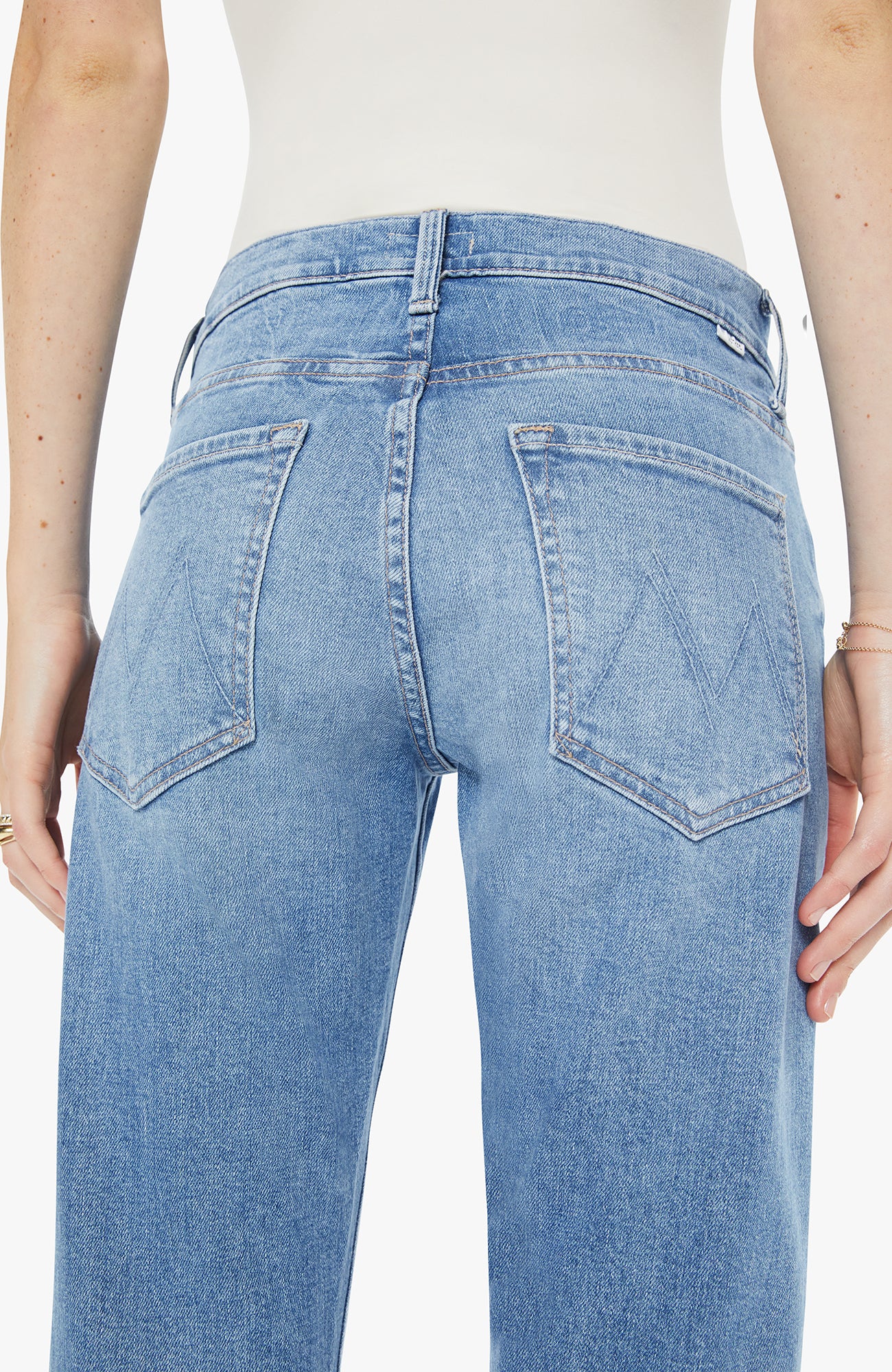 MOTHER Mid Rise Hiker Hover Denim Jeans Baubles &amp; Trinkets-Denim-West of Woodward Boutique-Vancouver-Canada