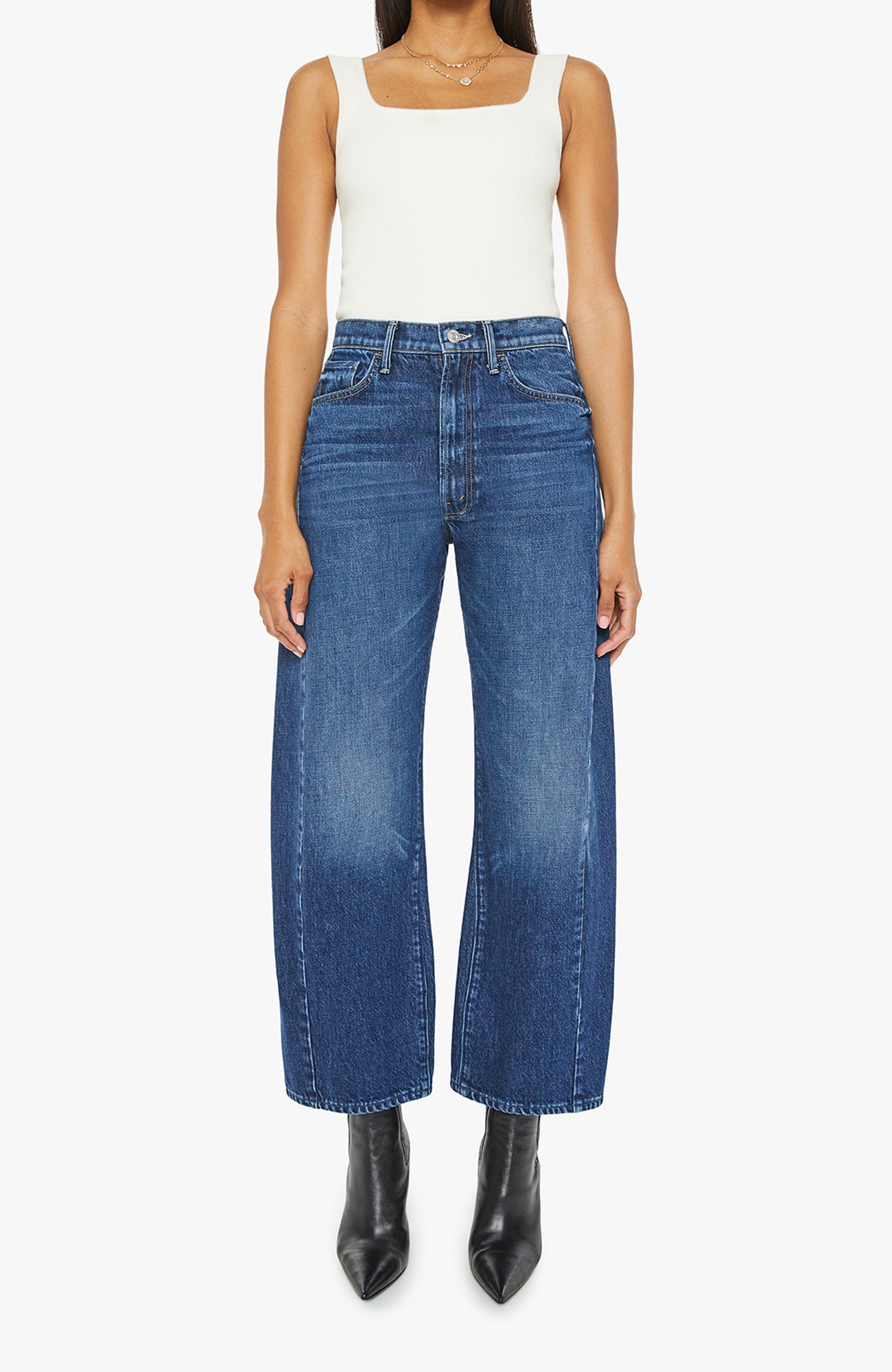 MOTHER Half Pipe Ankle Denim Jeans Did You Bring Me Anything-Denim-West of Woodward Boutique-Vancouver-Canada
