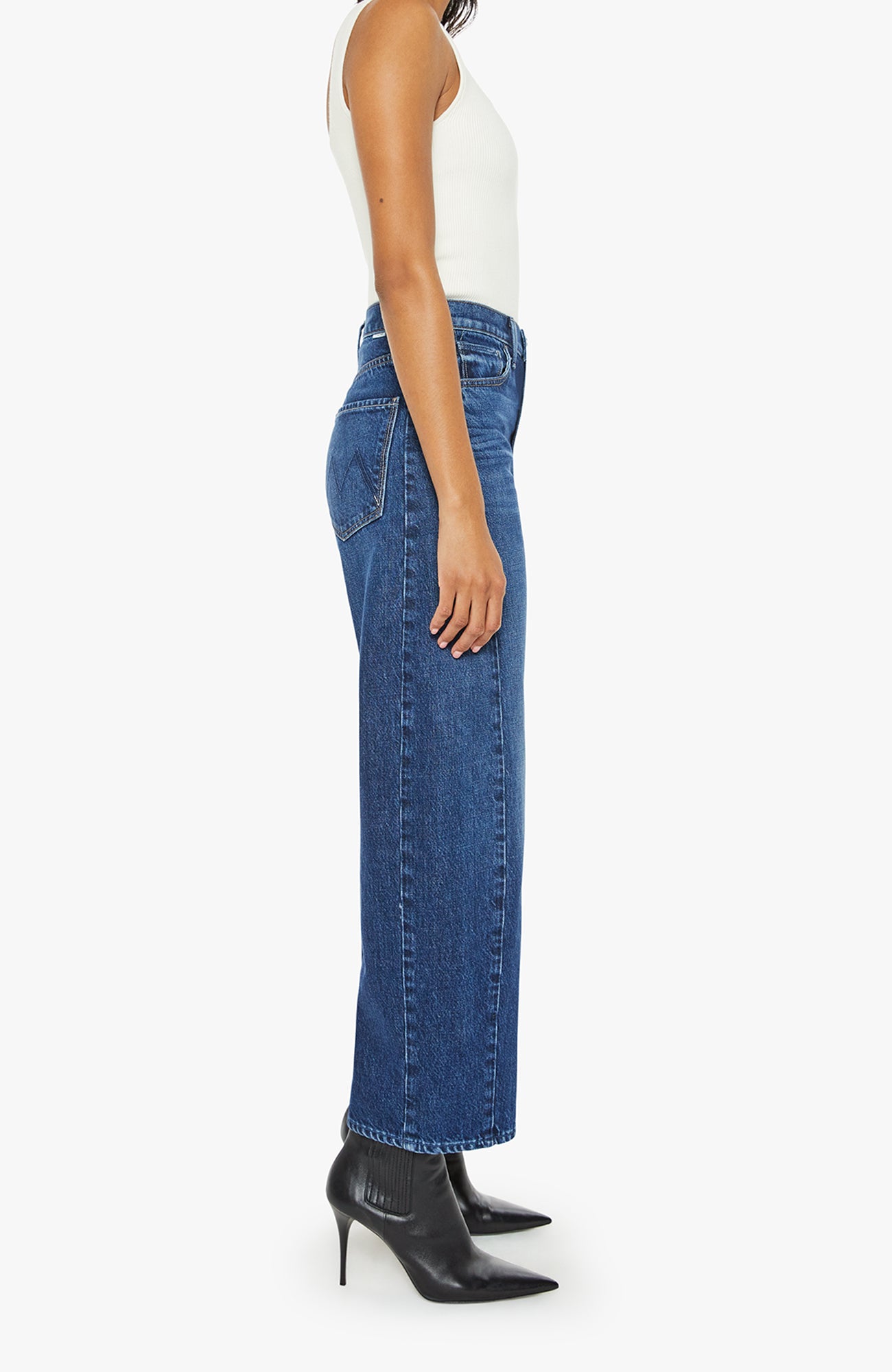 MOTHER Half Pipe Ankle Denim Jeans Did You Bring Me Anything-Denim-West of Woodward Boutique-Vancouver-Canada