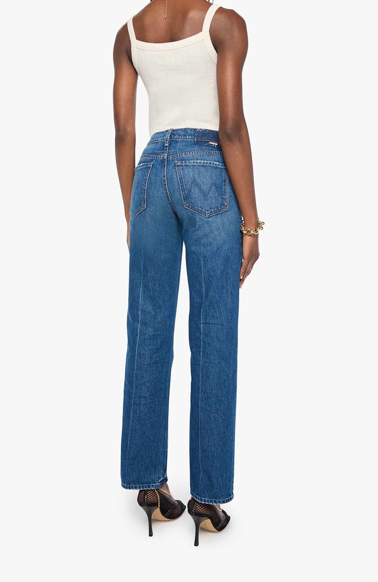 MOTHER Mid Rise Rambler Skimp Call Me Wild-Denim-West of Woodward Boutique-Vancouver-Canada