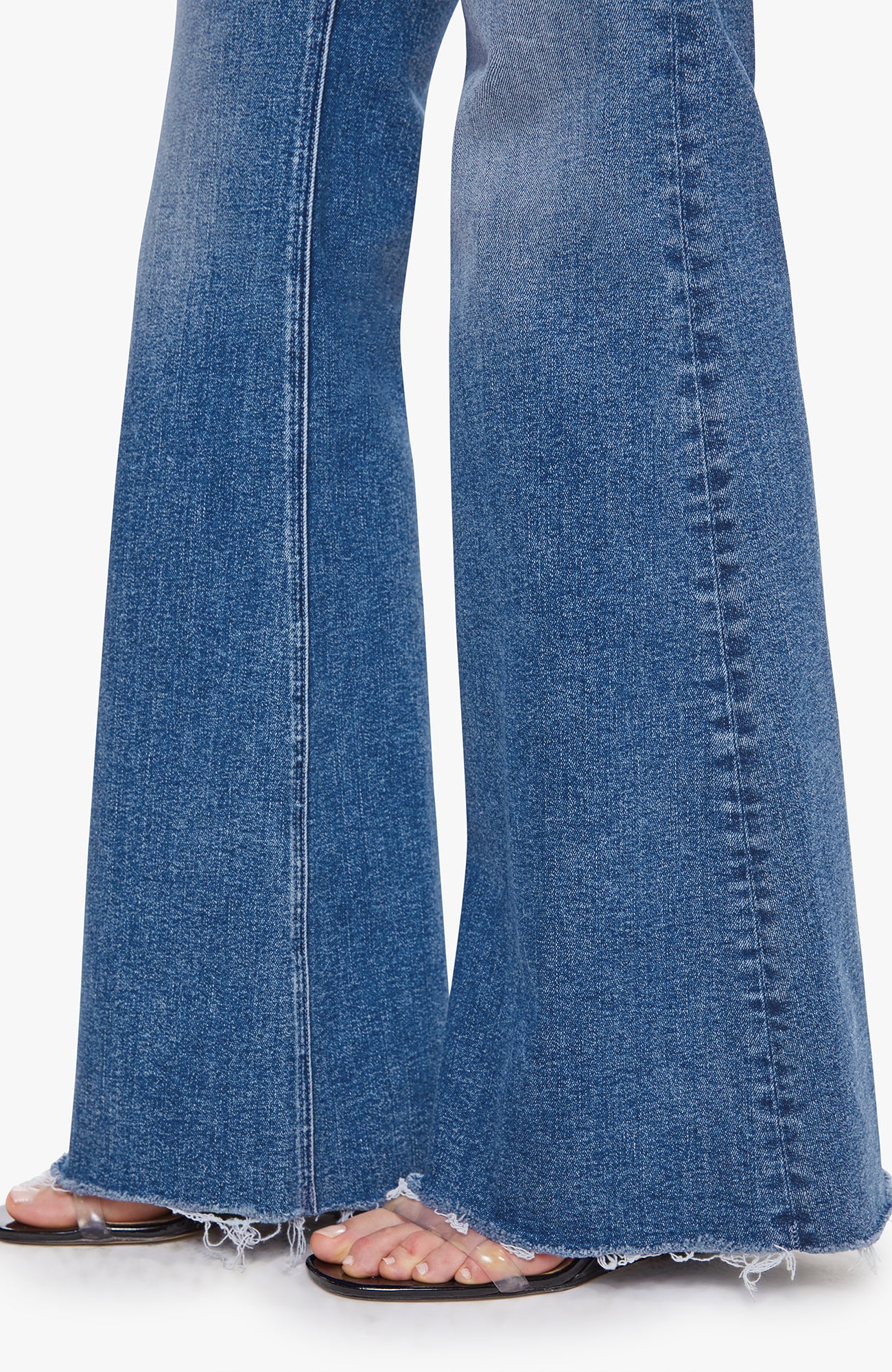 MOTHER Doozy Sneak Fray Denim Jeans Lets Split-Denim-West of Woodward Boutique-Vancouver-Canada