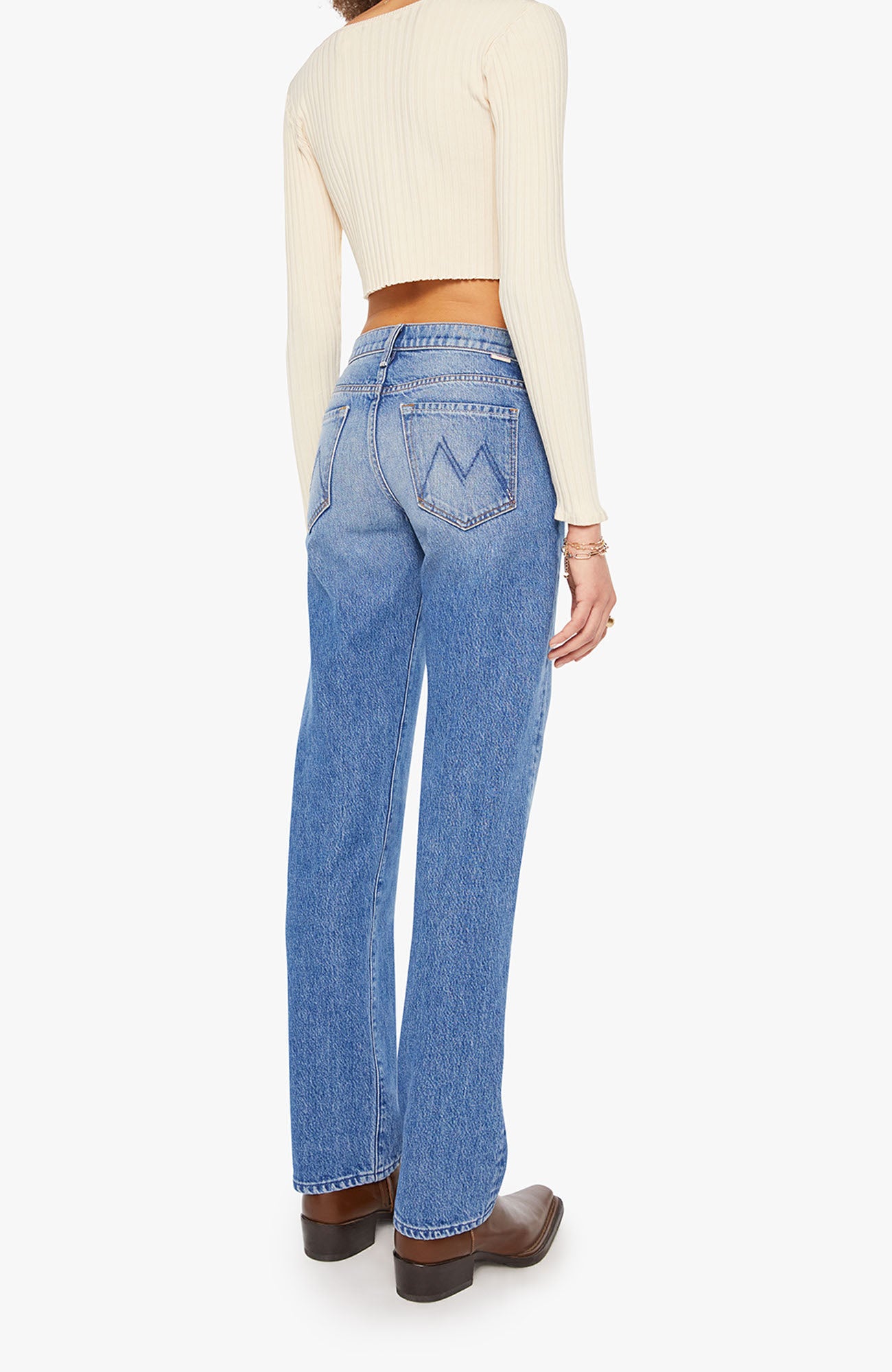MOTHER Relish Sneak Denim Jeans Rolling In The Dough-Denim-West of Woodward Boutique-Vancouver-Canada