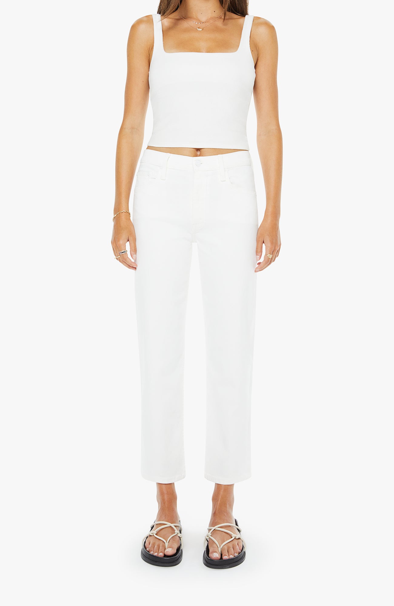 MOTHER Newbie Ankle Denim Jeans Fairest Of Them All-Denim-West of Woodward Boutique-Vancouver-Canada