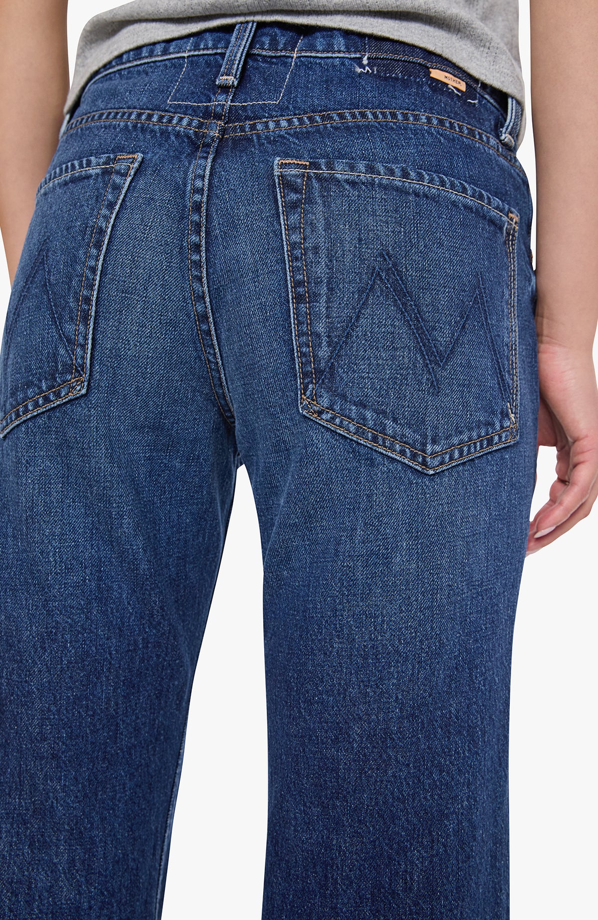 MOTHER Bookie Twist Sneak Did You Bring Me Anything-Denim-West of Woodward Boutique-Vancouver-Canada