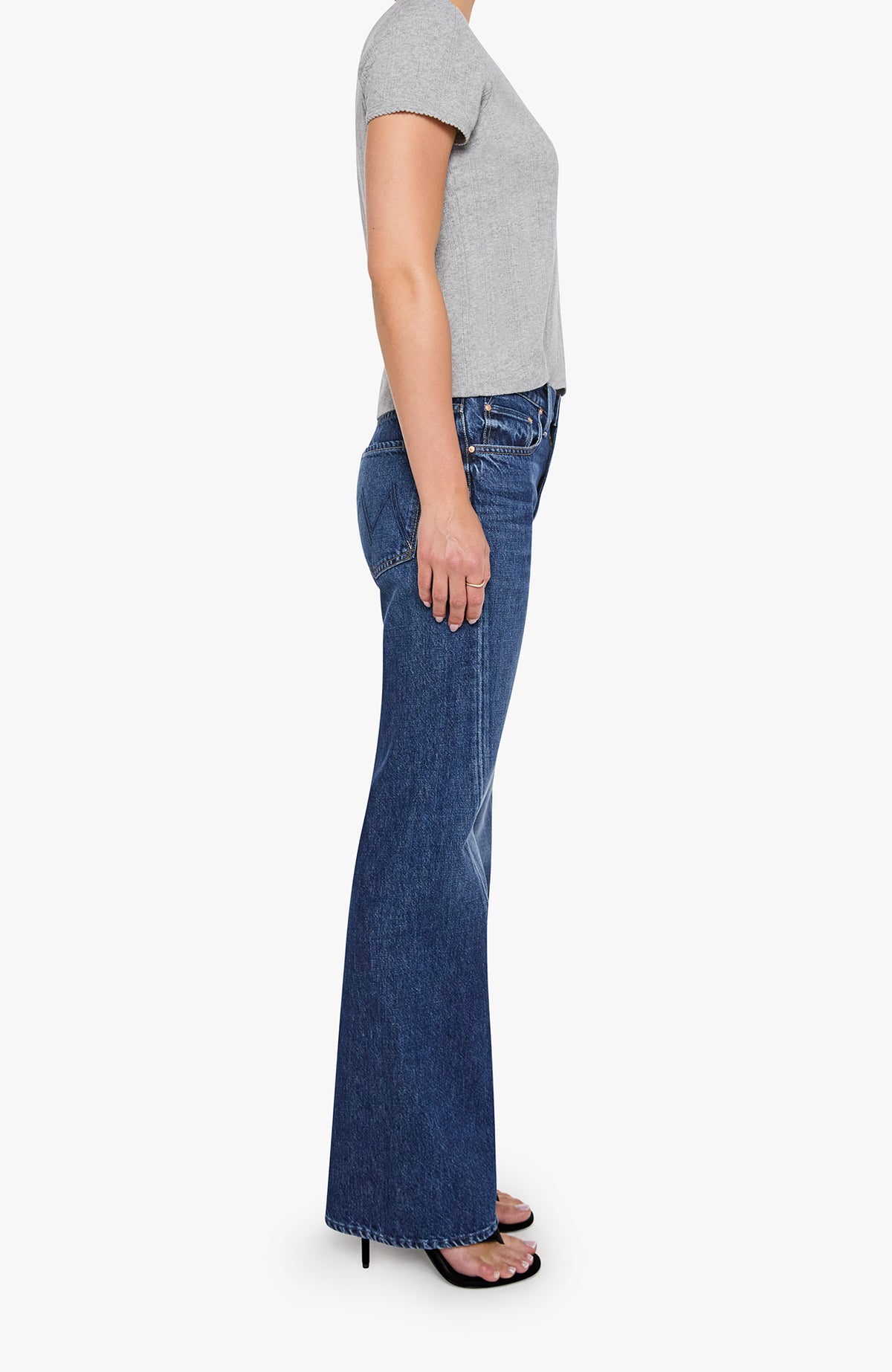 MOTHER Bookie Twist Sneak Did You Bring Me Anything-Denim-West of Woodward Boutique-Vancouver-Canada