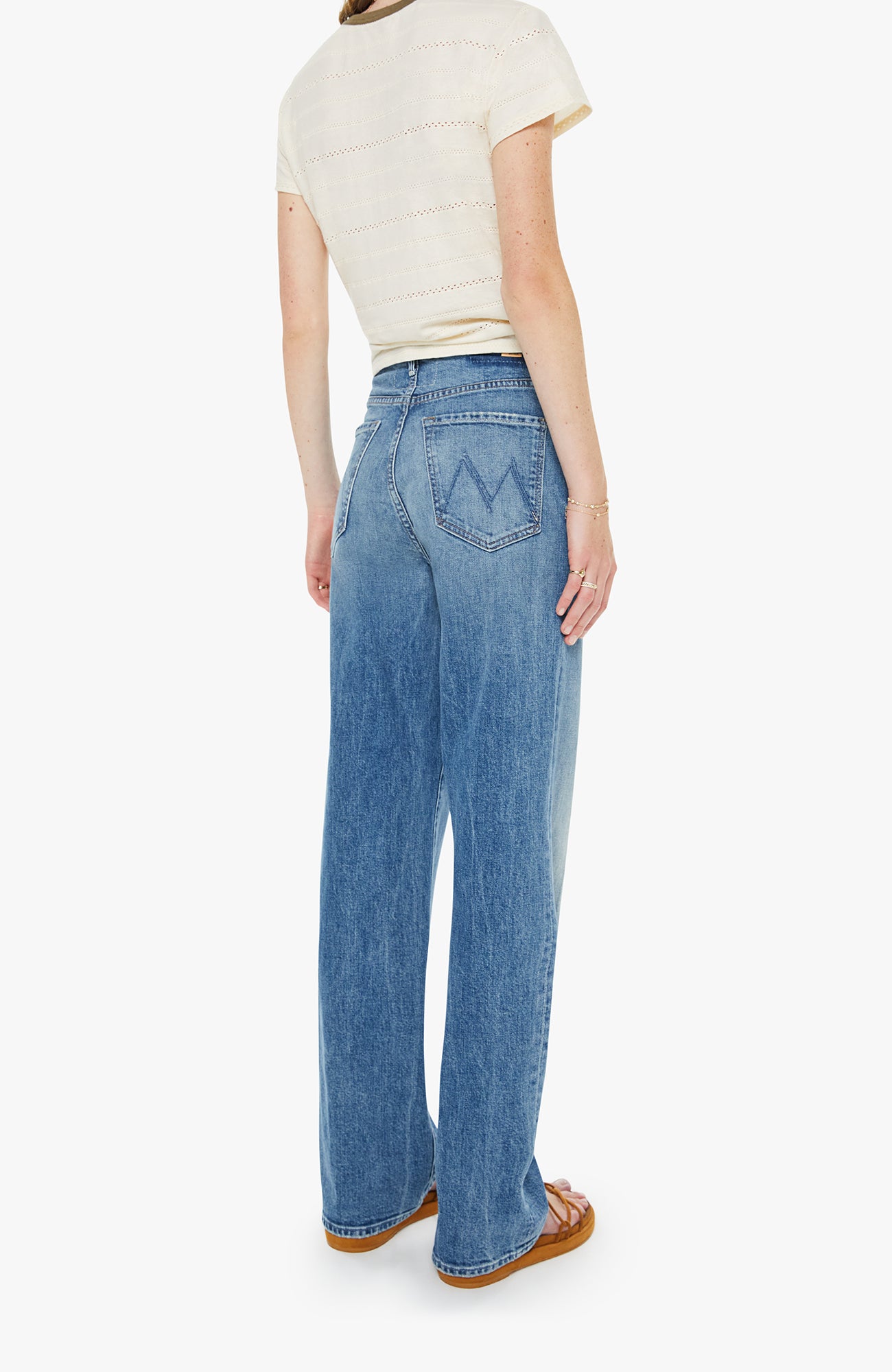MOTHER High Waist Tunnel Vision Sneak Jeans Girls Just Wanna Have Sun-Denim-West of Woodward Boutique-Vancouver-Canada