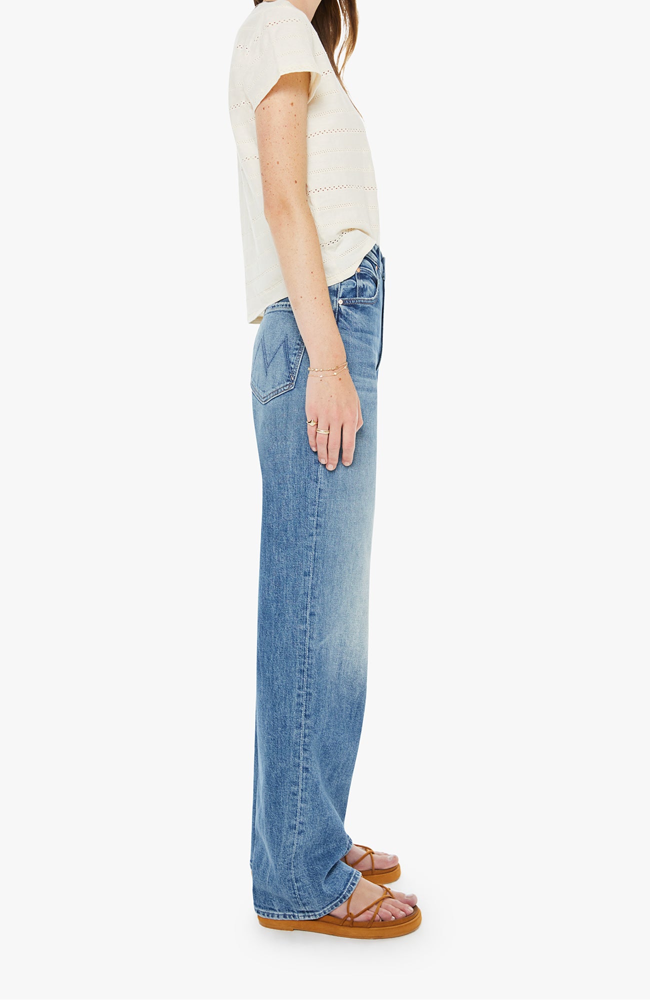 MOTHER High Waist Tunnel Vision Sneak Jeans Girls Just Wanna Have Sun-Denim-West of Woodward Boutique-Vancouver-Canada