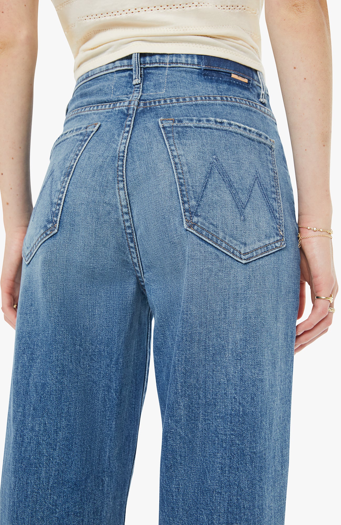 MOTHER High Waist Tunnel Vision Sneak Jeans Girls Just Wanna Have Sun-Denim-West of Woodward Boutique-Vancouver-Canada