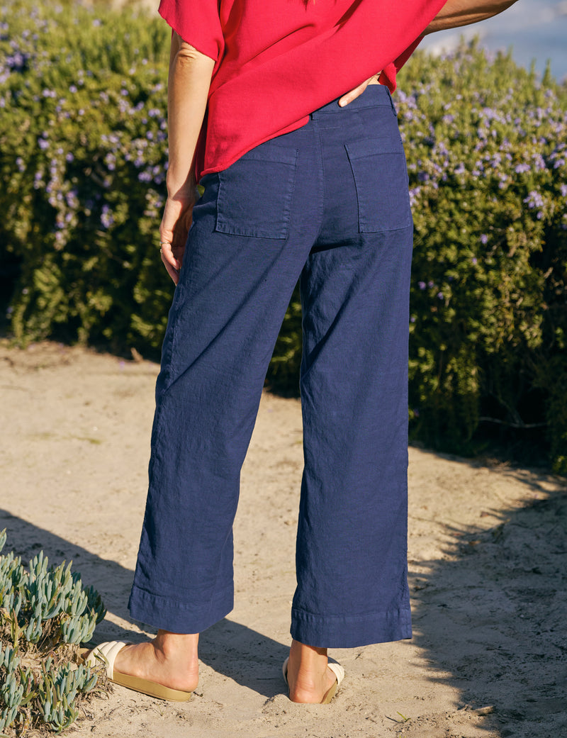 Frank & Eileen Wexford Utility Trouser Summer Navy-Pants-West of Woodward Boutique-Vancouver-Canada