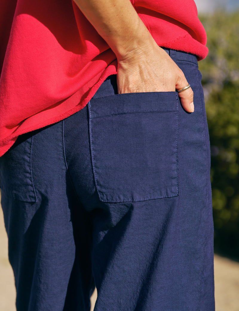 Frank &amp; Eileen Wexford Utility Trouser Summer Navy-Pants-West of Woodward Boutique-Vancouver-Canada