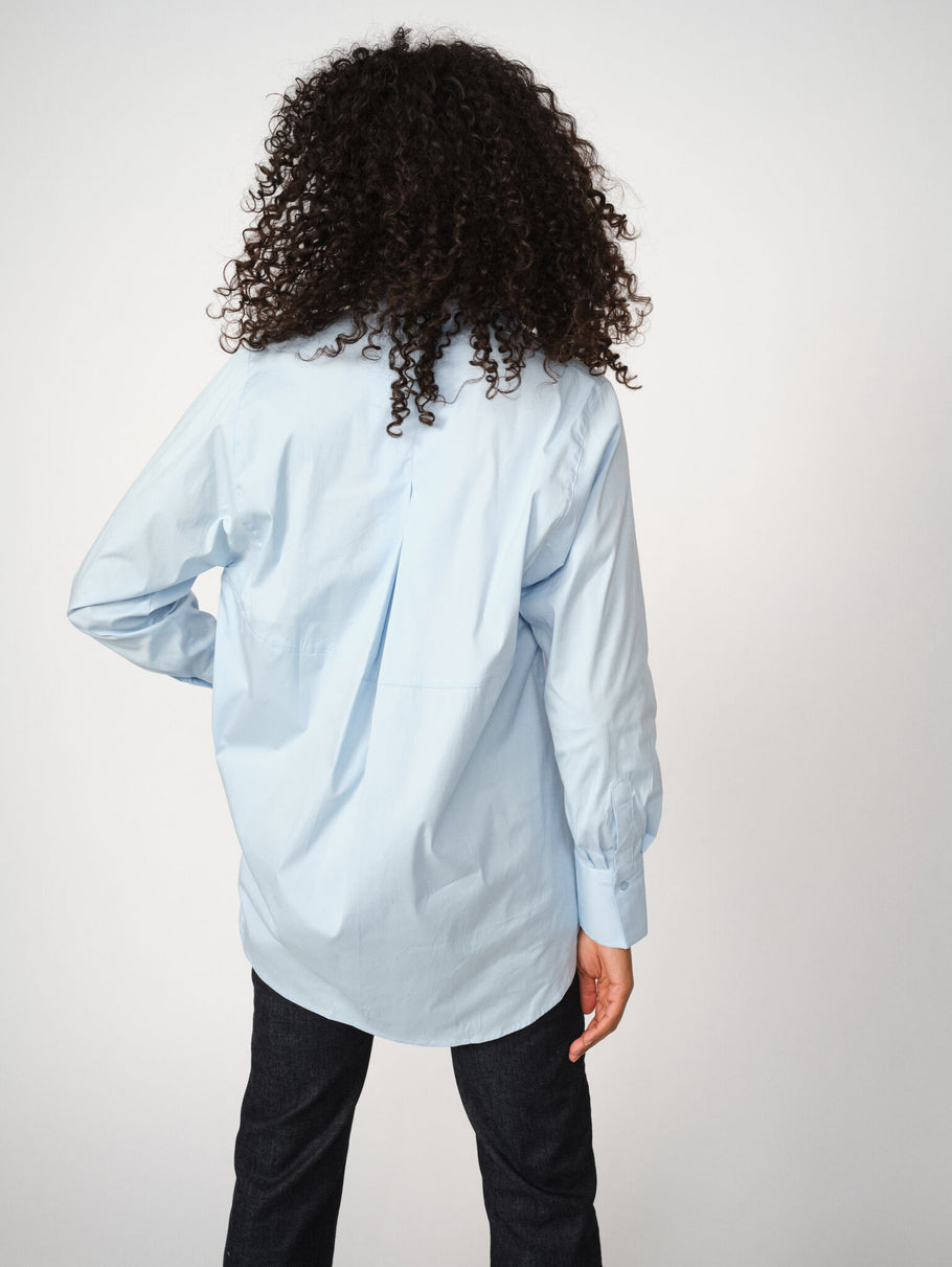 Mos Mosh Enola Button Up Shirt Light Blue