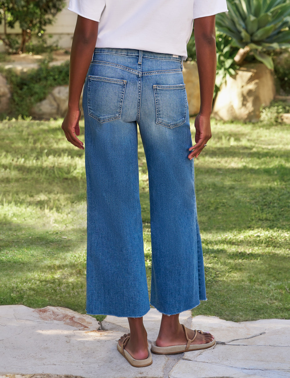 Frank &amp; Eileen Galway Wide Leg Jean 2002 Mid Wash-Denim-West of Woodward Boutique-Vancouver-Canada