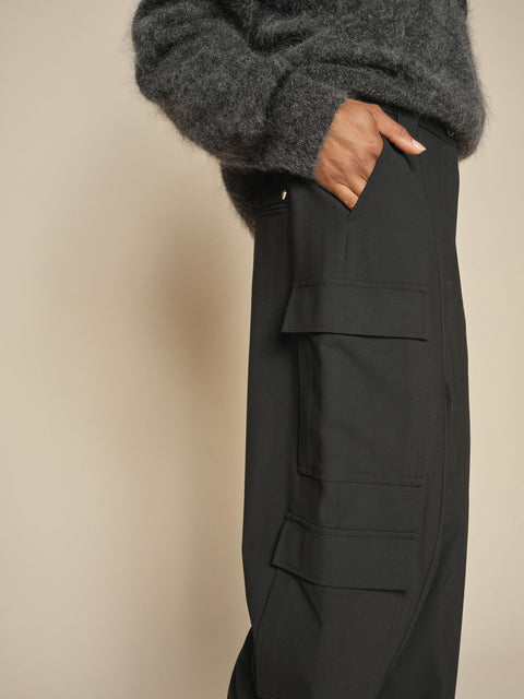 Mos Mosh Fine Piet Pants Black-Pants-West of Woodward Boutique-Vancouver-Canada