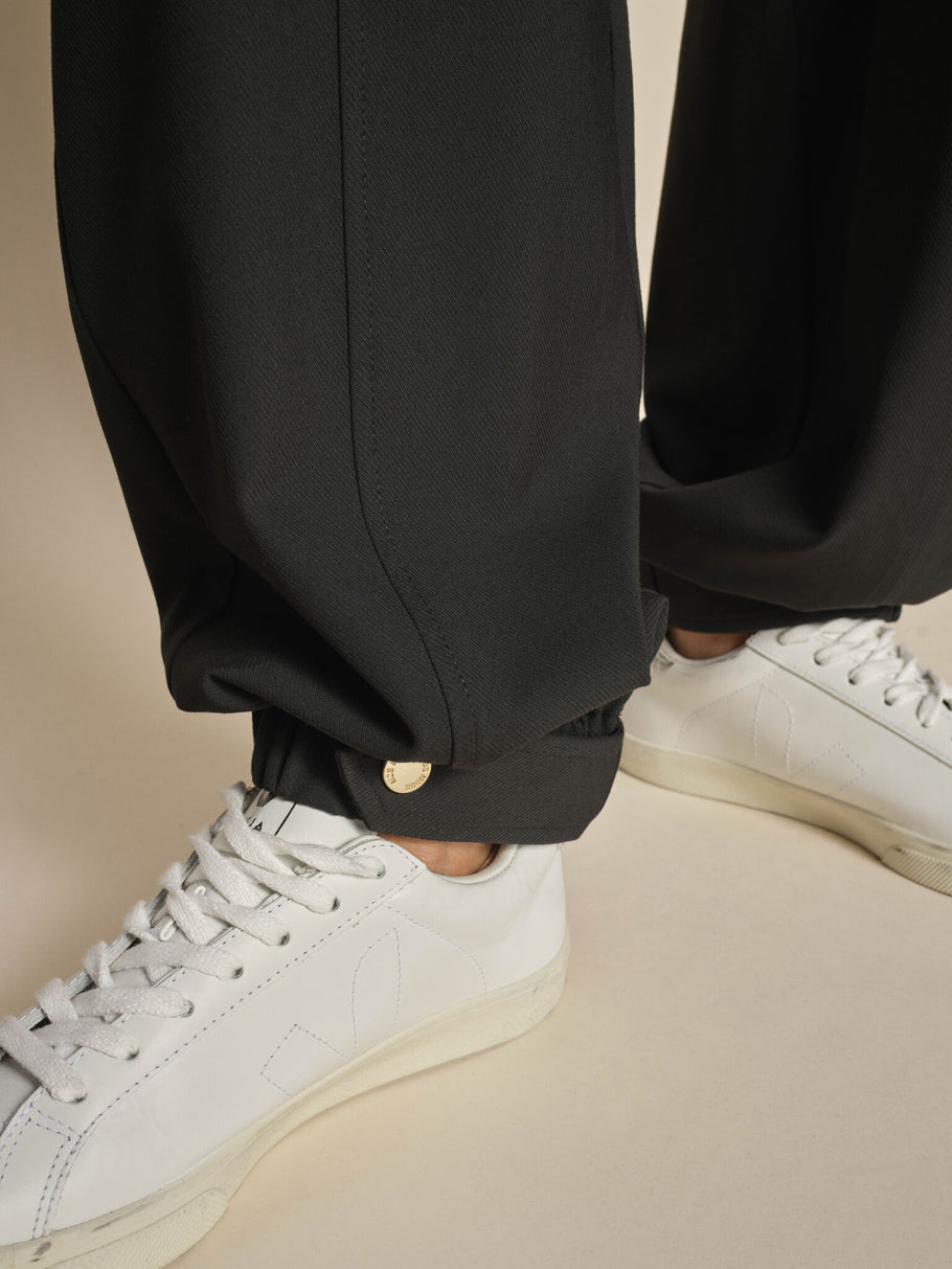 Mos Mosh Fine Piet Pants Black-Pants-West of Woodward Boutique-Vancouver-Canada