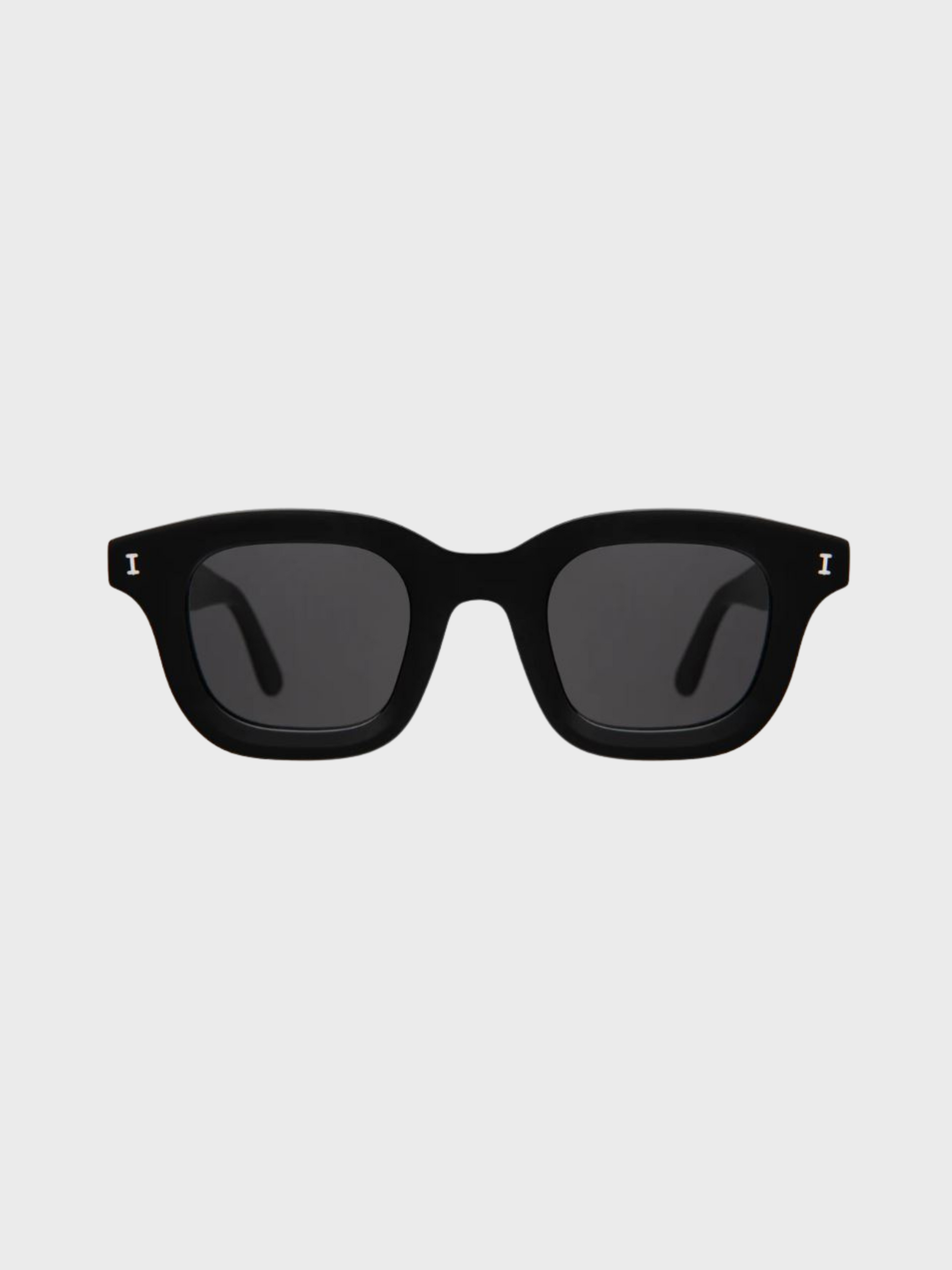 Illesteva George Black Grey Flat Lense Sunglasses